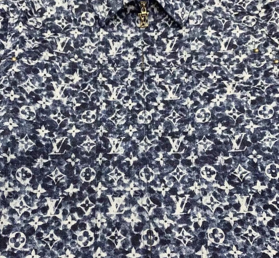 Louis Vuitton Louis Vuitton 50 Monogram Denim Workwear Jacket Size US M / EU 48-50 / 2 - 3 Thumbnail