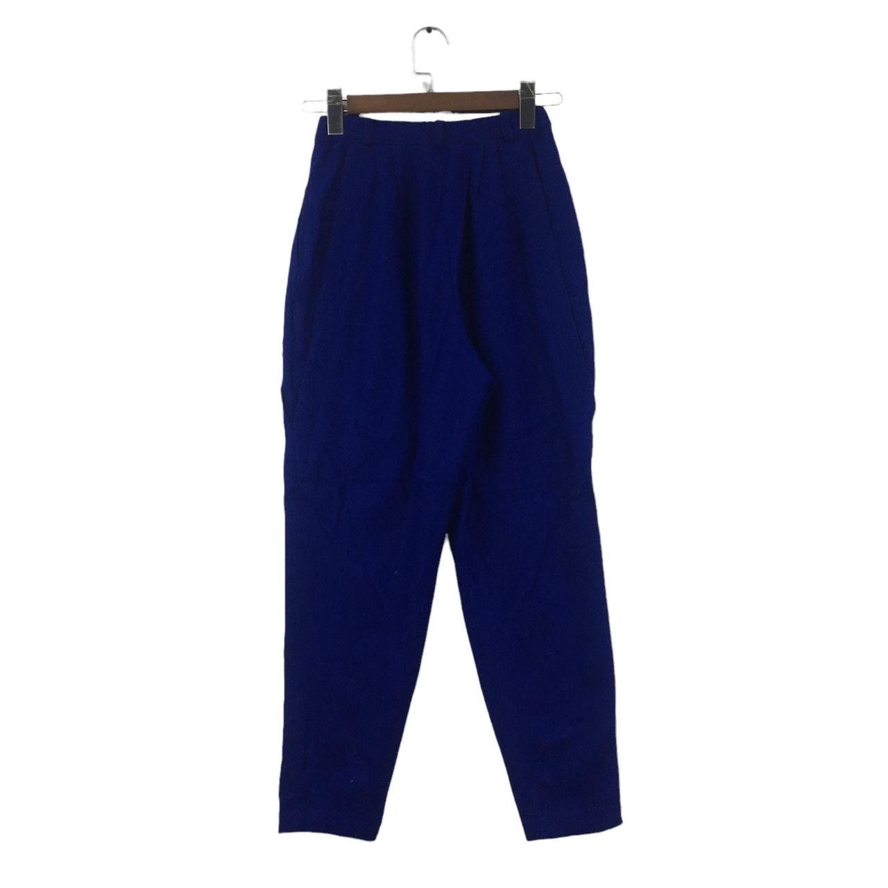 Vintage Vtg 90’ CHATEAU FIGEAC FRENCH Minimalist Blue Pant Trouser Size 24" / US 00 / IT 34 - 4 Thumbnail