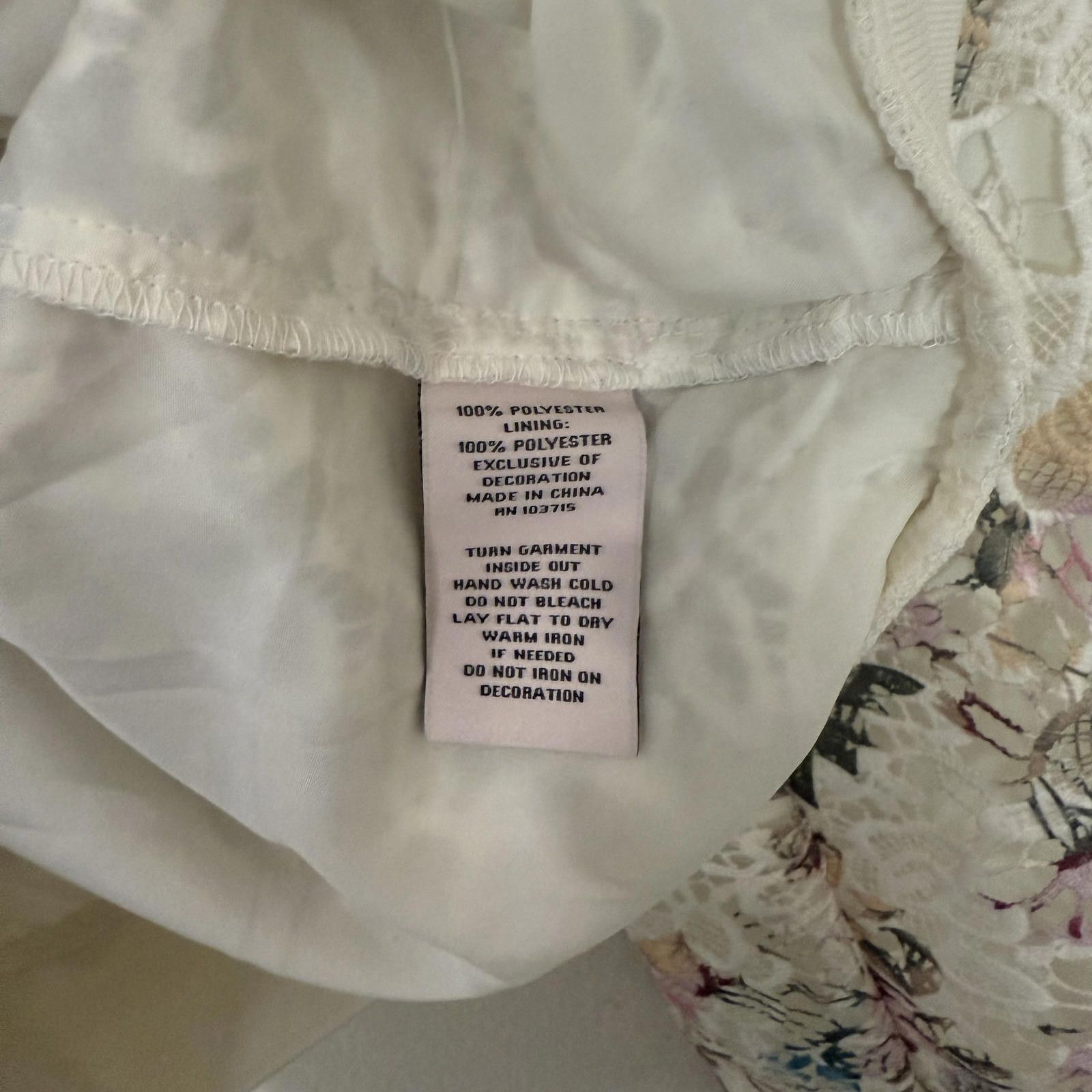 Other Nanette Lepore Jacket Women's L White Lace Crochet Floral Size L / US 10 / IT 46 - 5 Thumbnail