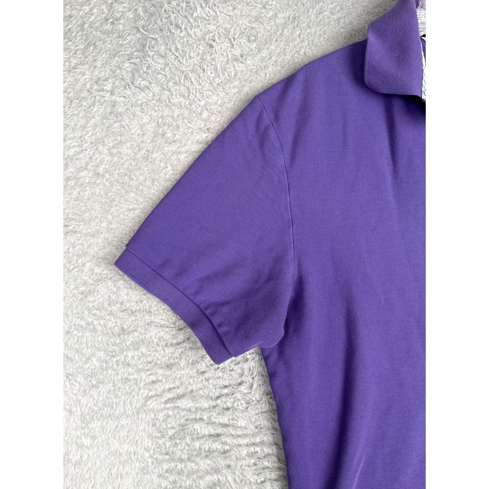 Tommy Hilfiger Tommy Hilfiger Polo Shirt Mens Large Purple Cotton Logo Casual Short Sleeve Size US L / EU 52-54 / 3 - 3 Thumbnail
