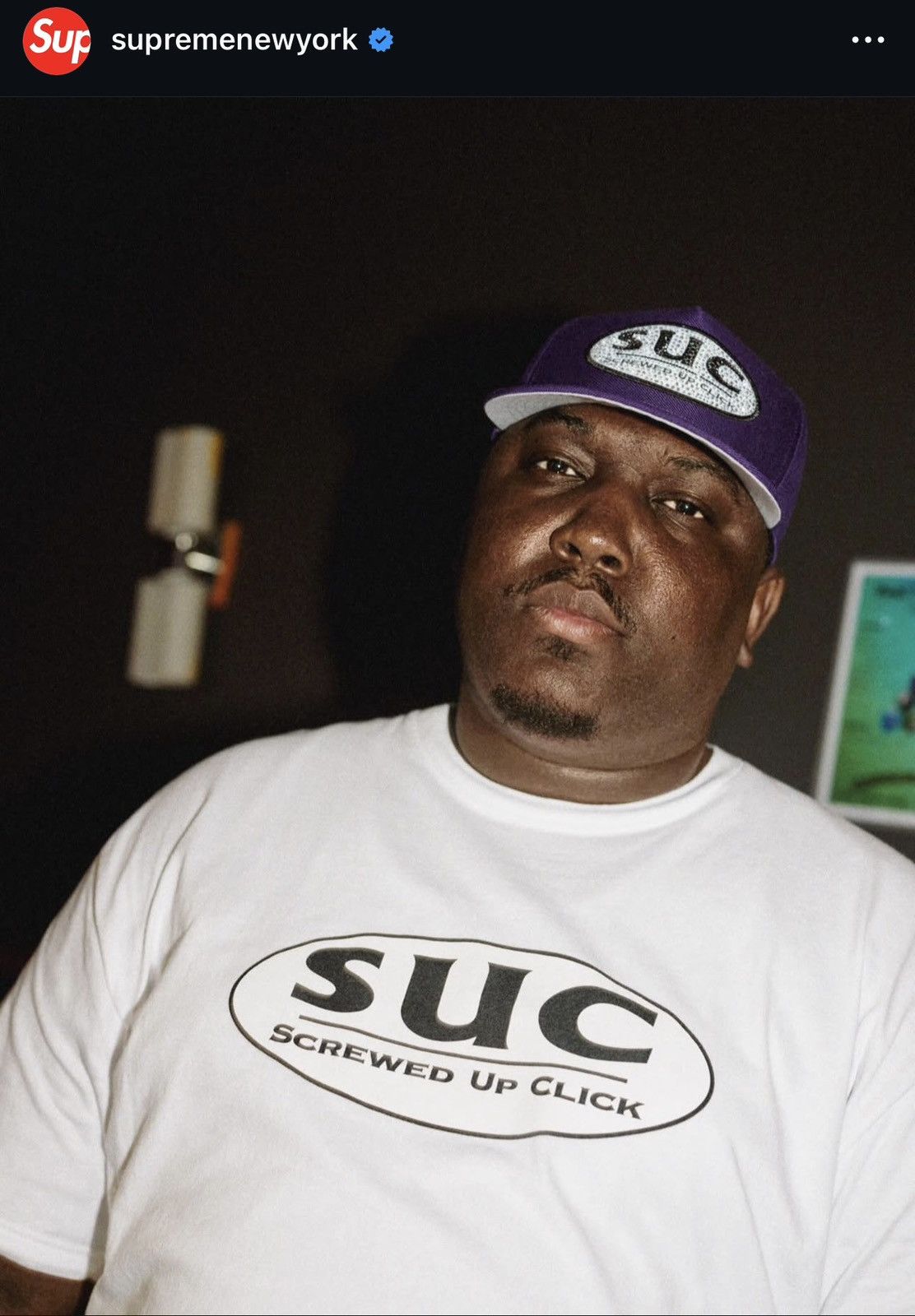 Supreme Supreme/DJ Screw SUC Tee Size US M / EU 48-50 / 2 - 2 Thumbnail