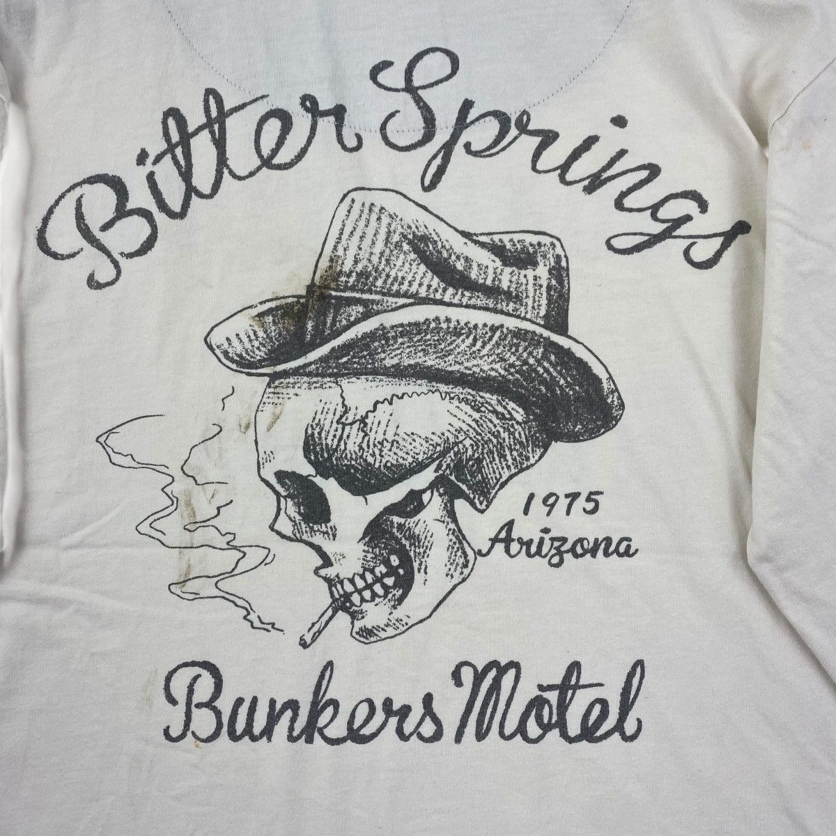 Japanese Brand Wing Spread Tee Shirt Big Logo Bunkers Motel Arizona Skull Size US L / EU 52-54 / 3 - 6 Thumbnail