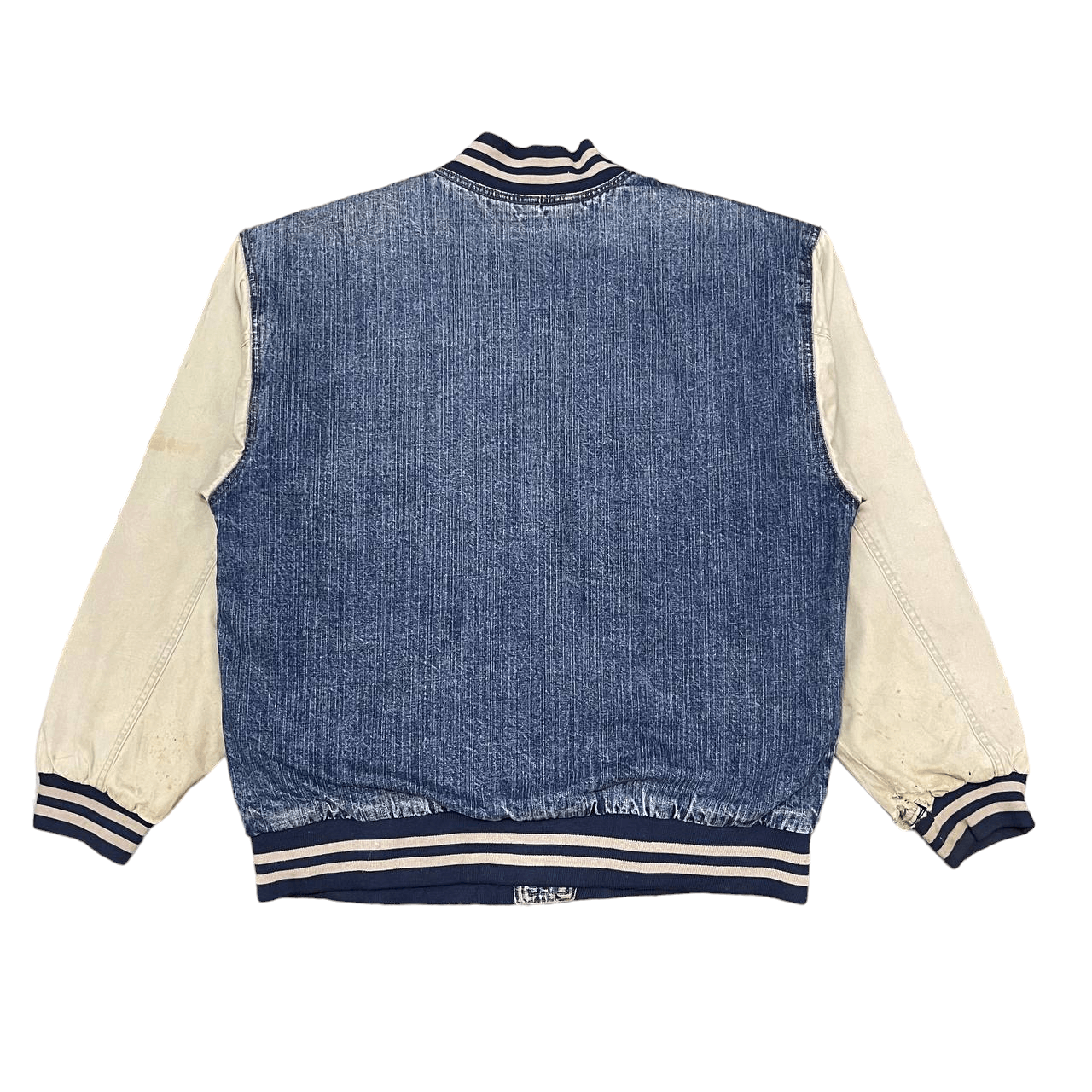 Route 66 Vintage 90's Route 66 Quilted Line Denim Bomber Jacket Size US M / EU 48-50 / 2 - 15 Thumbnail