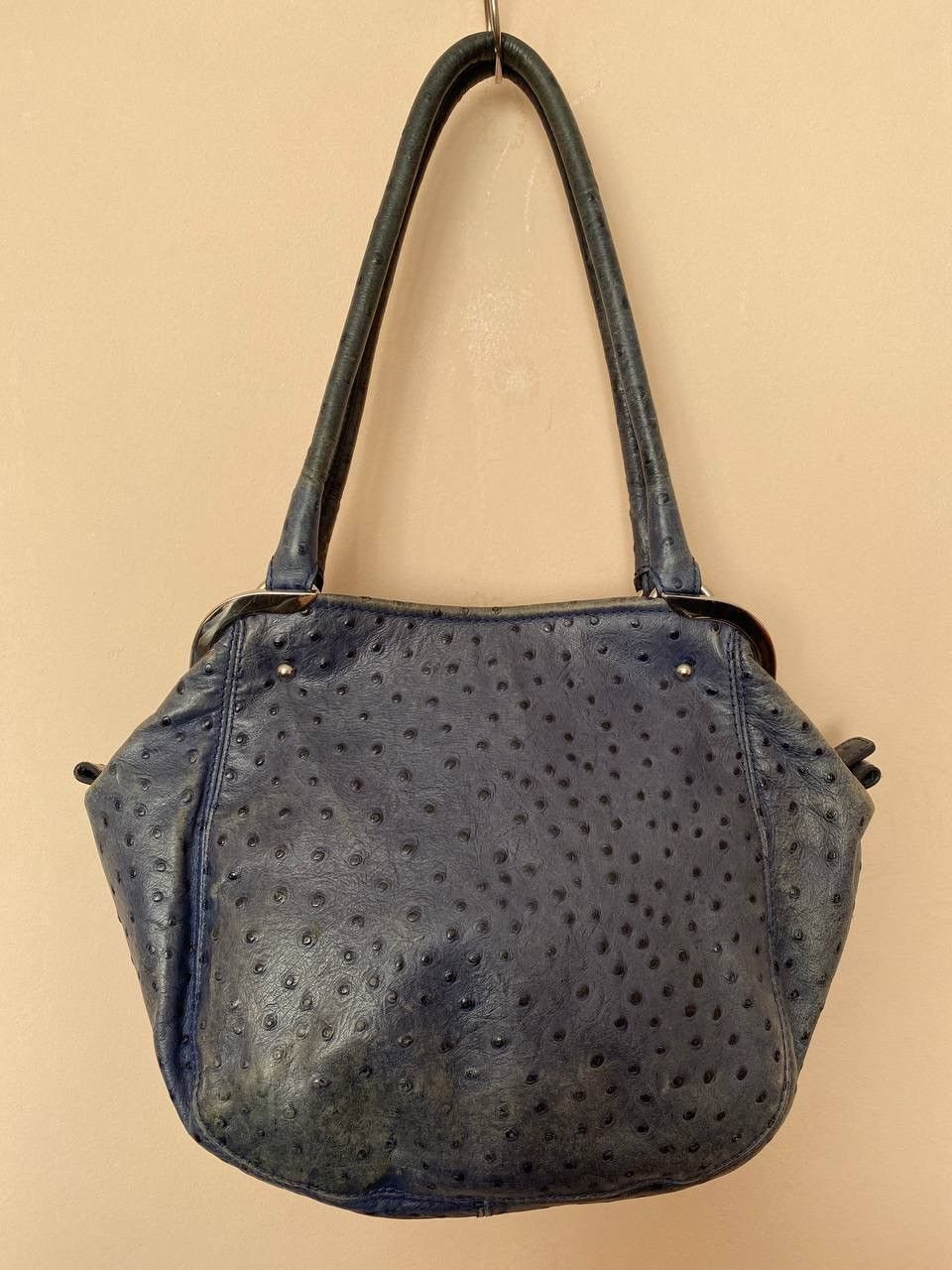 Etienne Aigner Etienne Aigner Shoulder Bags Blue ostrich leather Size ONE SIZE - 6 Thumbnail