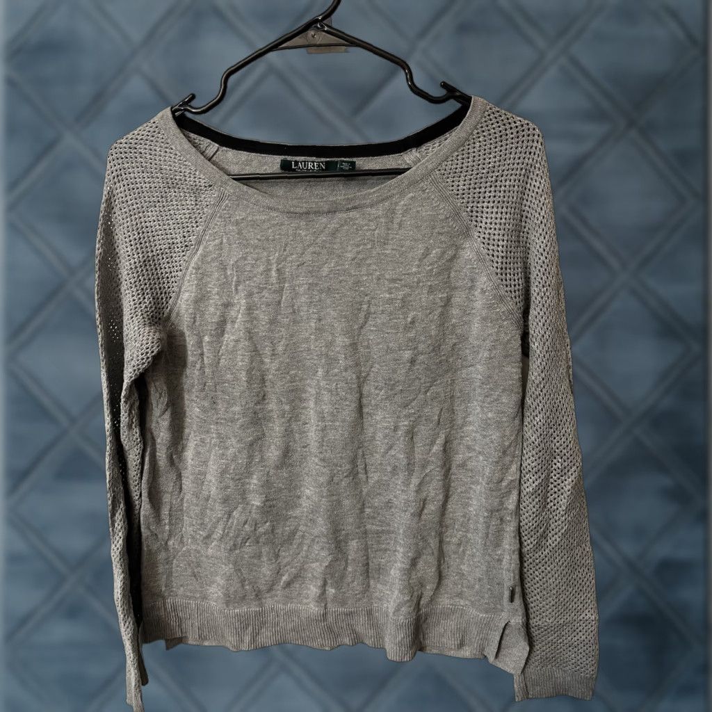 Ralph Lauren Lauren Ralph Lauren Women's Long Sleeve Gray Shirt Size Small Size S / US 4 / IT 40 - 1 Thumbnail