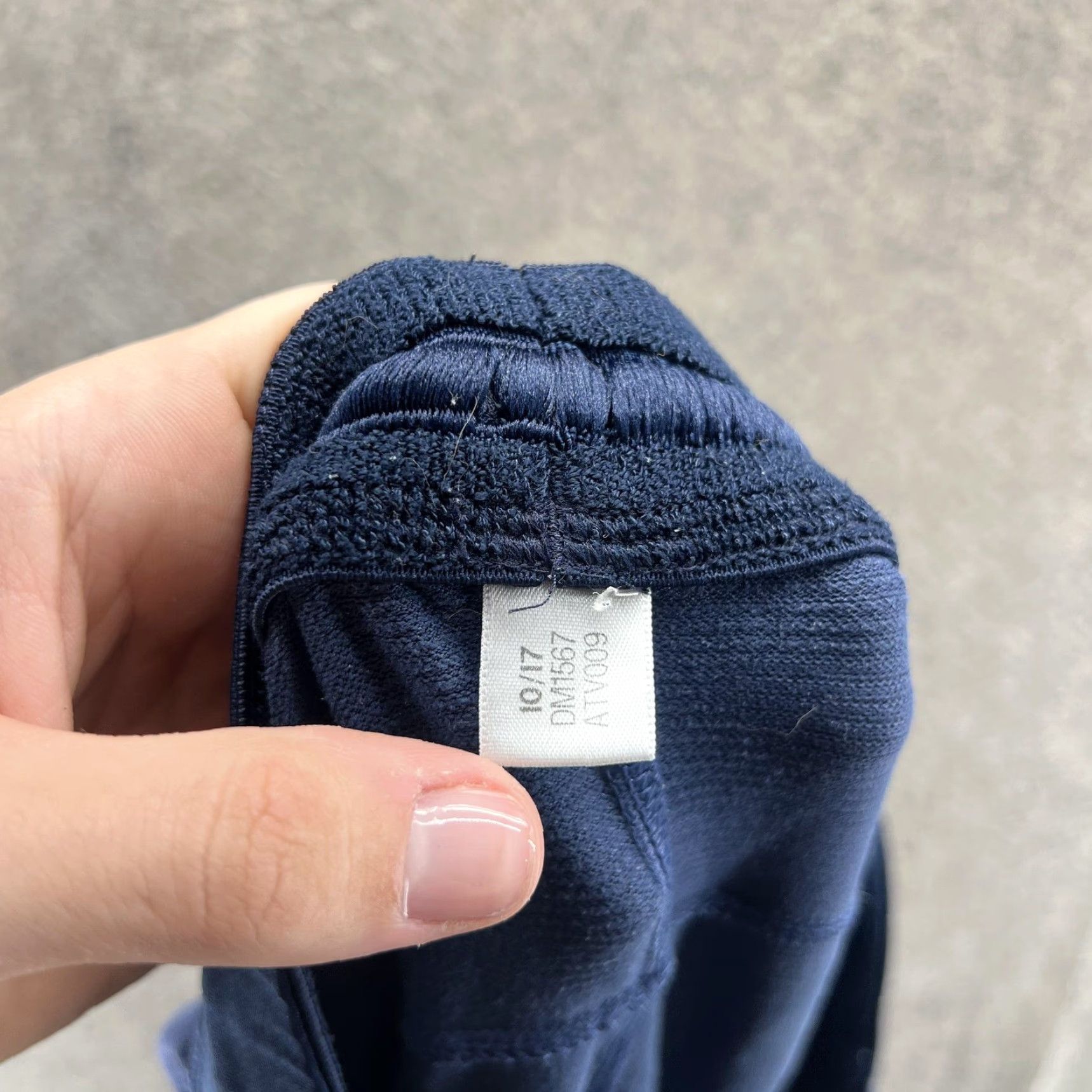 Adidas Adidas Jogger Pants Mens Large Blue Knit Elastic Waist Pockets Training Size US 33 - 3 Thumbnail