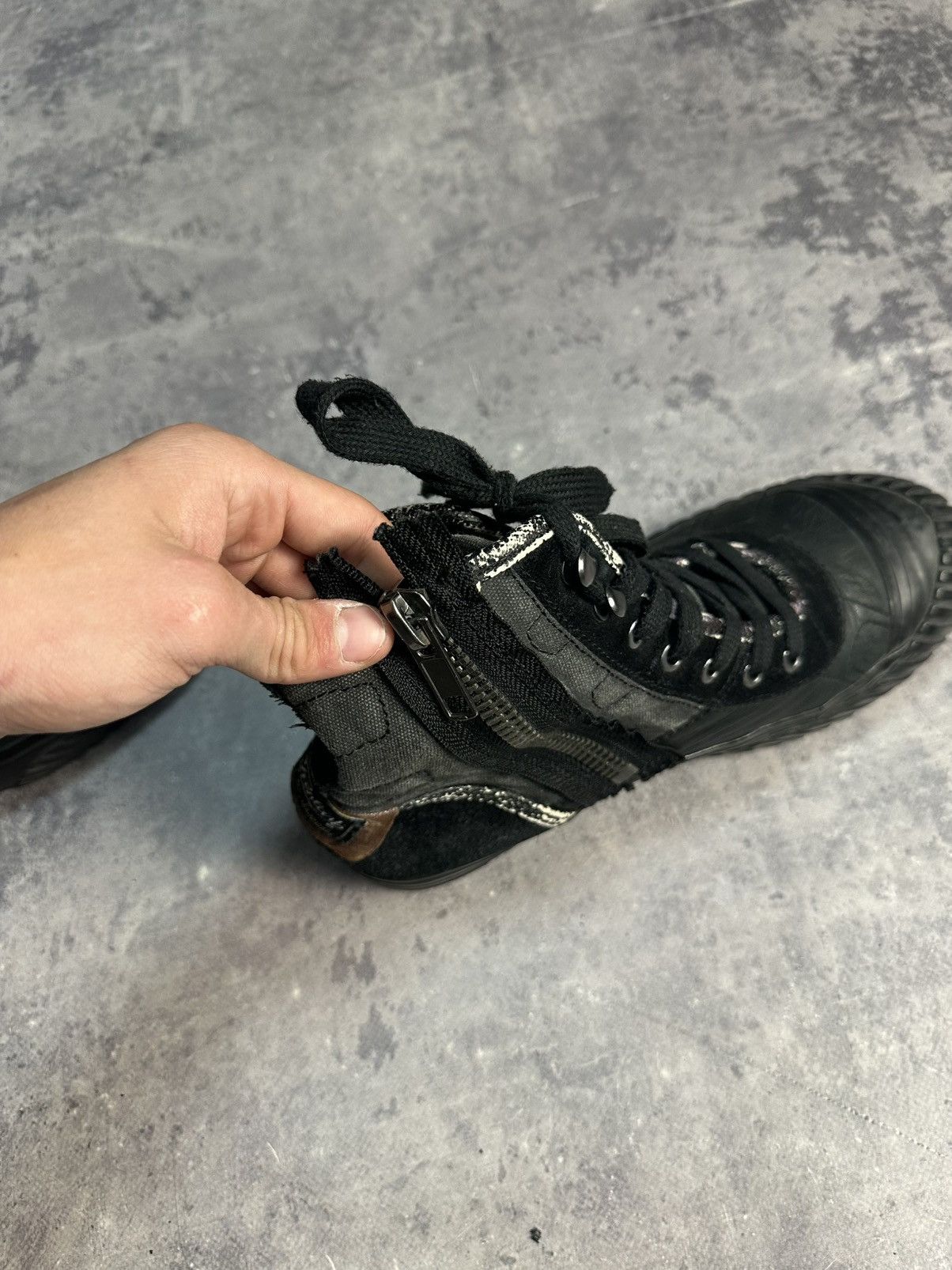 Replay Vintage washed leather combat boots y2k Dirk bikkembergs Size US 9 / EU 42 - 10 Thumbnail