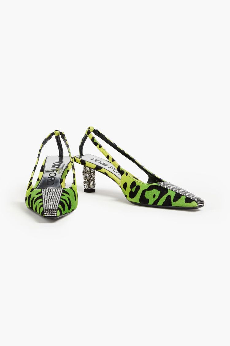 Tom Ford o1y0126 Pumps in Lime Green/Black Size US 9.5 / IT 39.5 - 4 Thumbnail