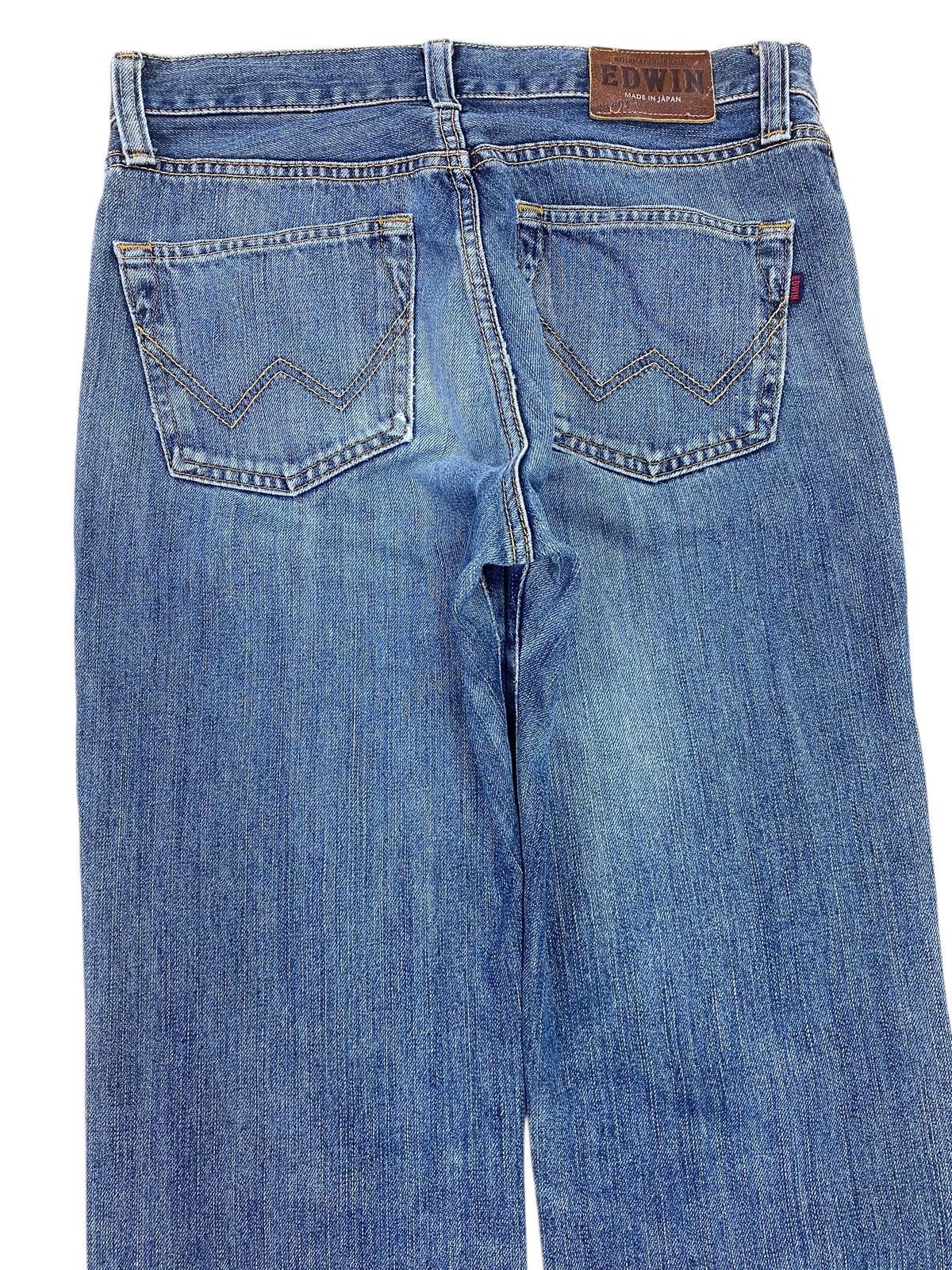 Edwin Edwin Light Wash Whiskered Straight Leg Style Jeans Size US 31 - 4 Thumbnail