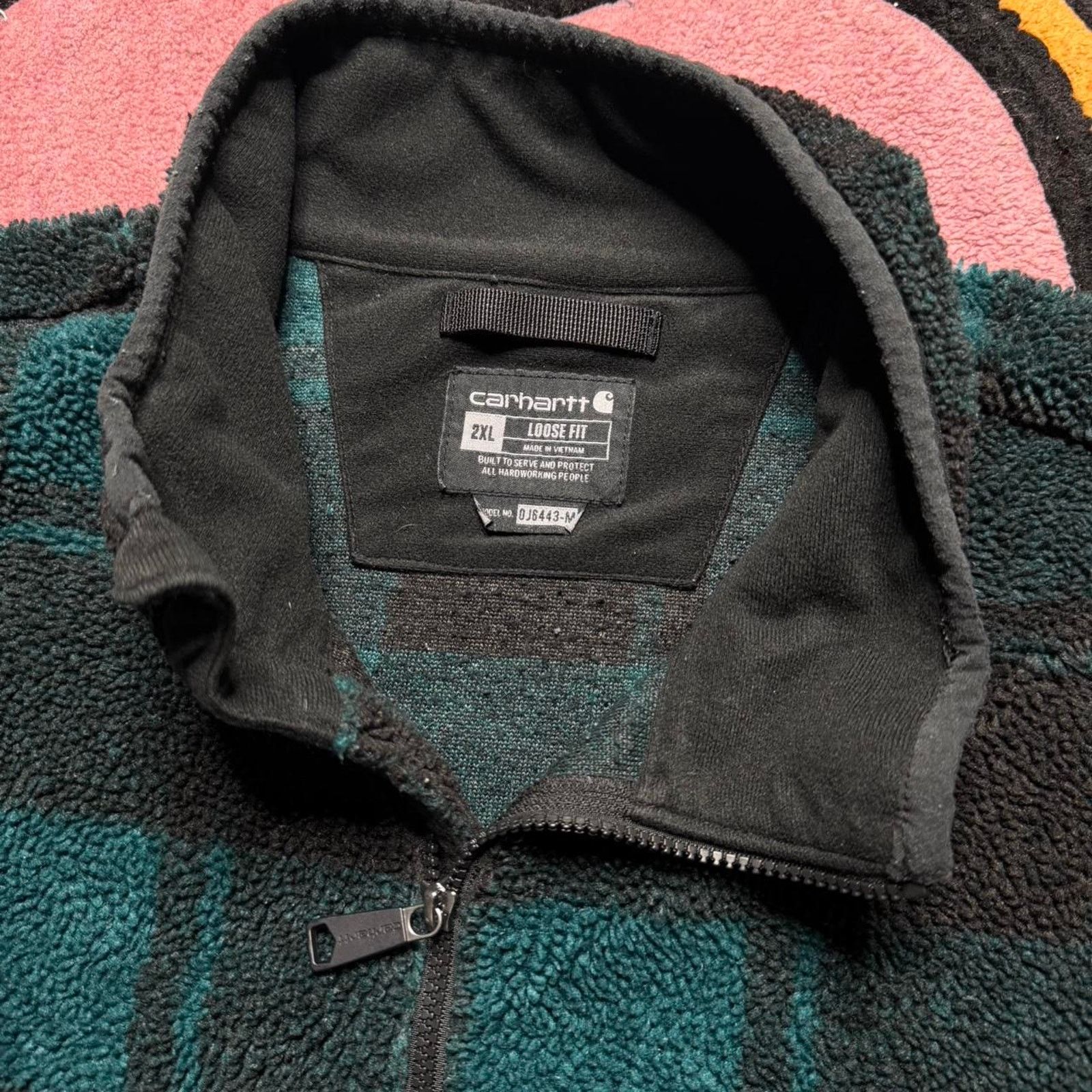 Carhartt Carhartt Loose Fit Plaid Pullover Fleece Sweatshirt Jacket Size US XXL / EU 58 / 5 - 3 Thumbnail