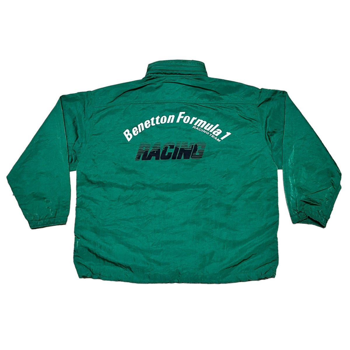 Benetton Vintage Benetton Formula 1 Big Logo Racing Light Jacket Size US L / EU 52-54 / 3 - 1 Thumbnail