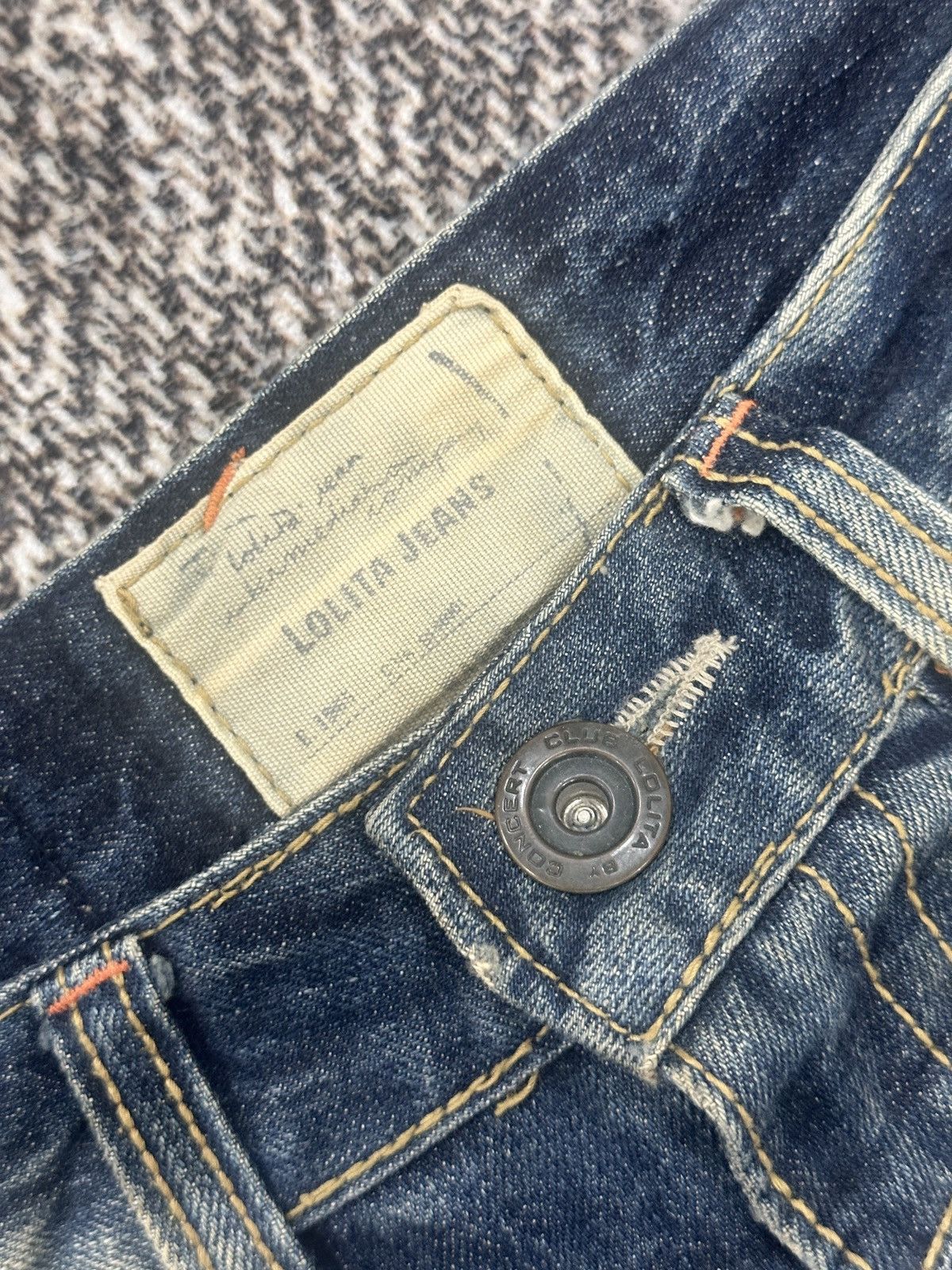 If Six Was Nine Lolita Distressed Denim Jeans Size US 30 / EU 46 - 3 Thumbnail