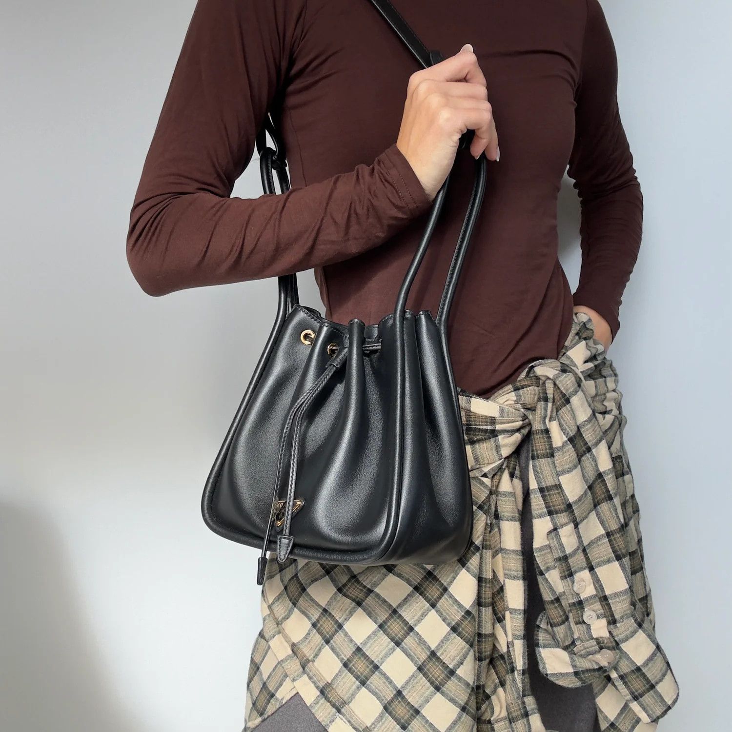 Prada o1B3y1r0426 Size: OS / Mini Bucket Bag in Black Size ONE SIZE - 2 Thumbnail