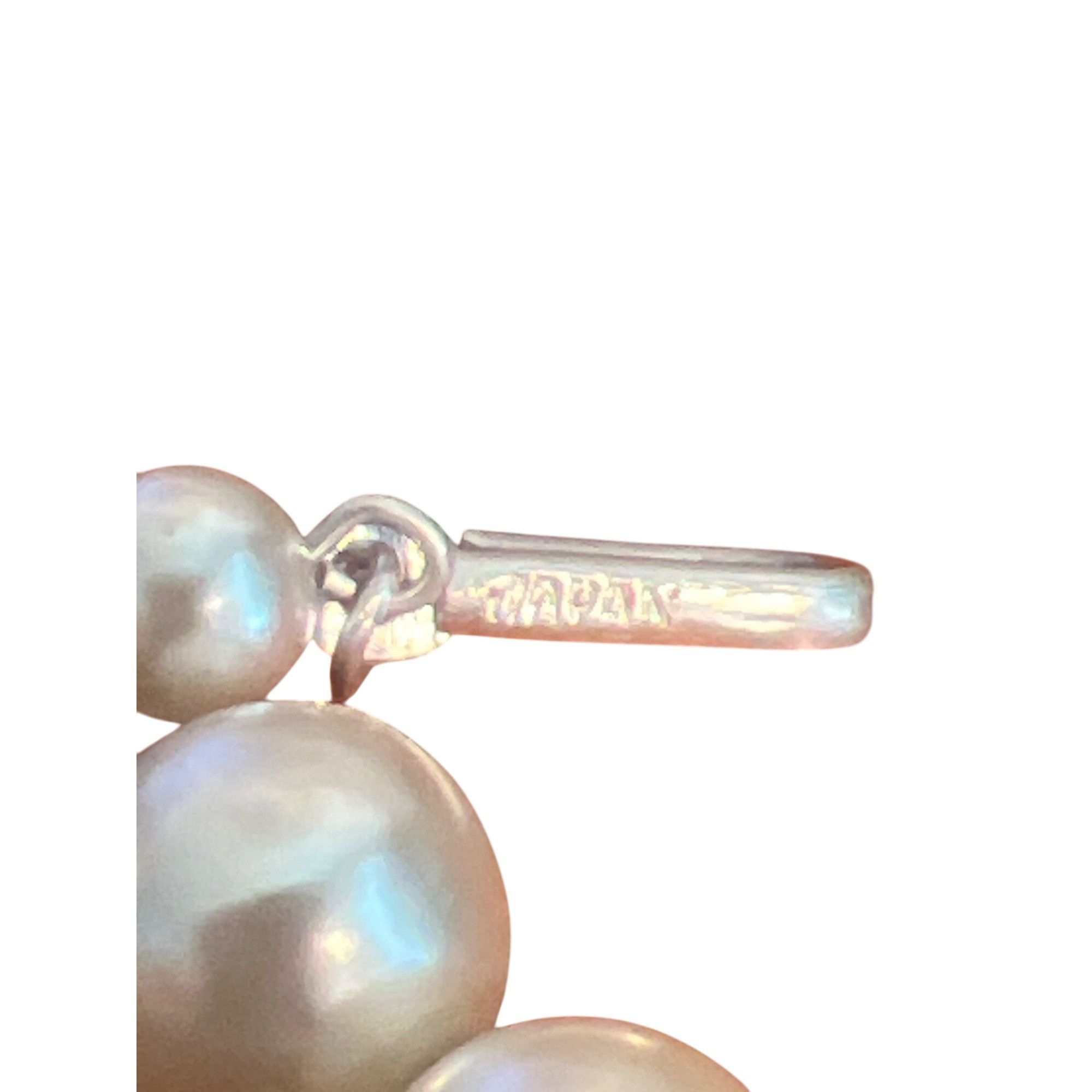 Other Vintage Silver Tone Faux Pearl Choker Necklace Japan Layer A Size ONE SIZE - 5 Thumbnail