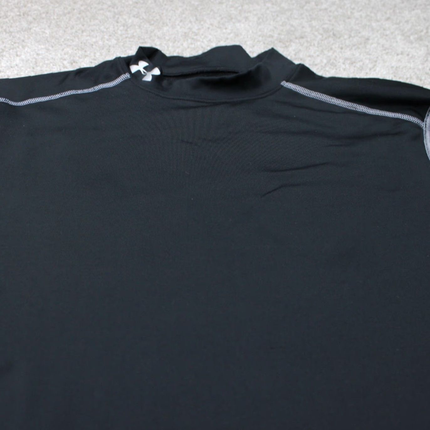 Under Armour Under Armour ColdGear Polo Shirt Mens Large Black Stretch L/S Pullover Urban Logo Athletic Activewear Polo Shirt Mens Large Black Under Armour UA Tech Size US L / EU 52-54 / 3 - 4 Thumbnail