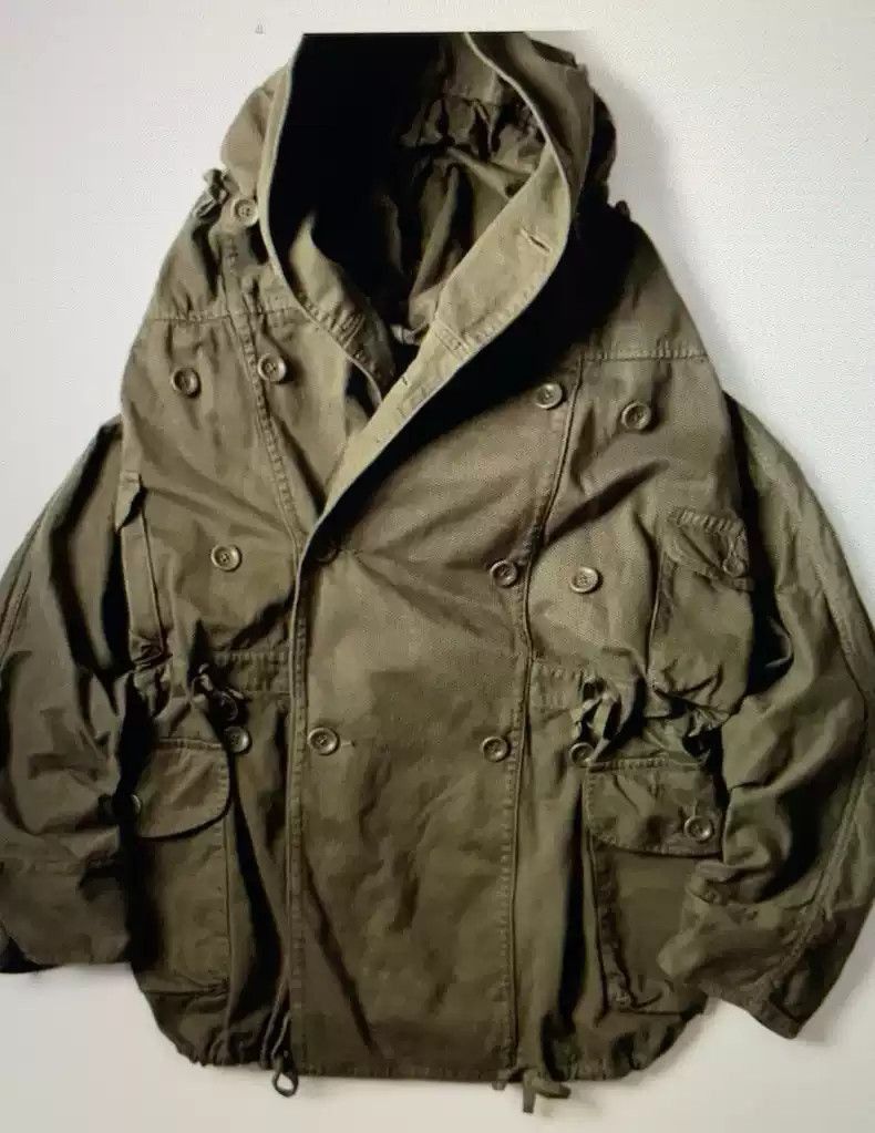 Kapital kapital Cotton sanded ring collar hooded coat jacket Size US L / EU 52-54 / 3 - 1 Thumbnail