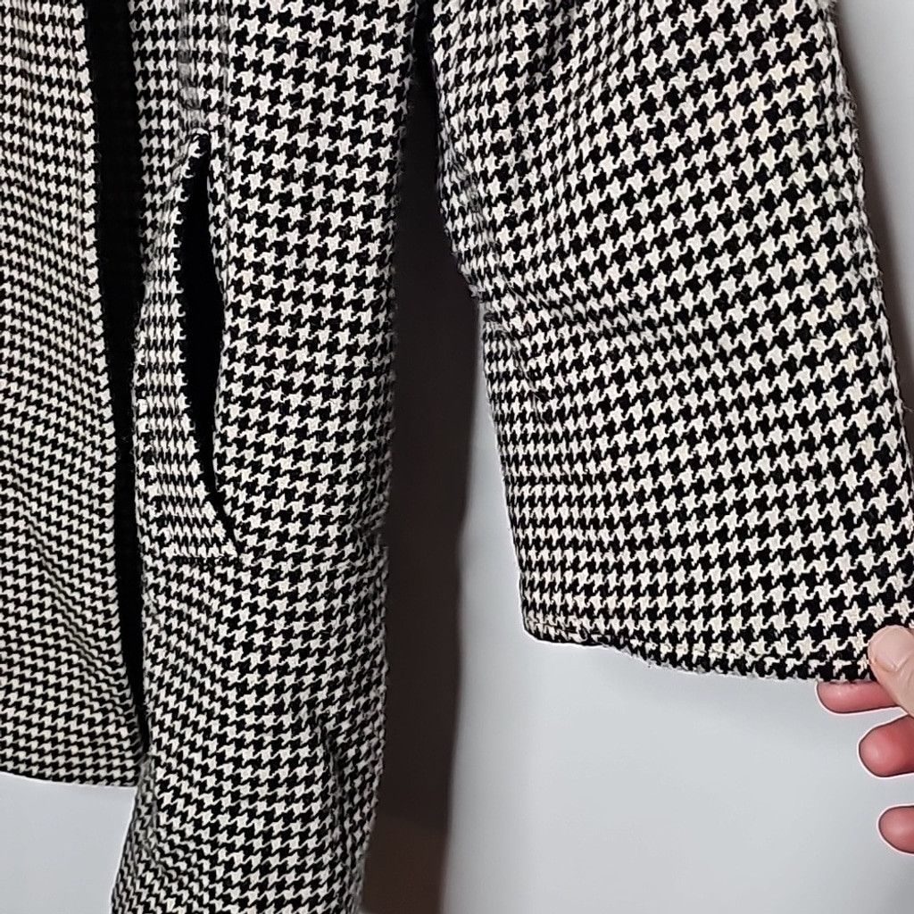 Preston & York Preston & York VINTAGE houndstooth 70% wool coat jacket sz L Size L / US 10 / IT 46 - 2 Thumbnail