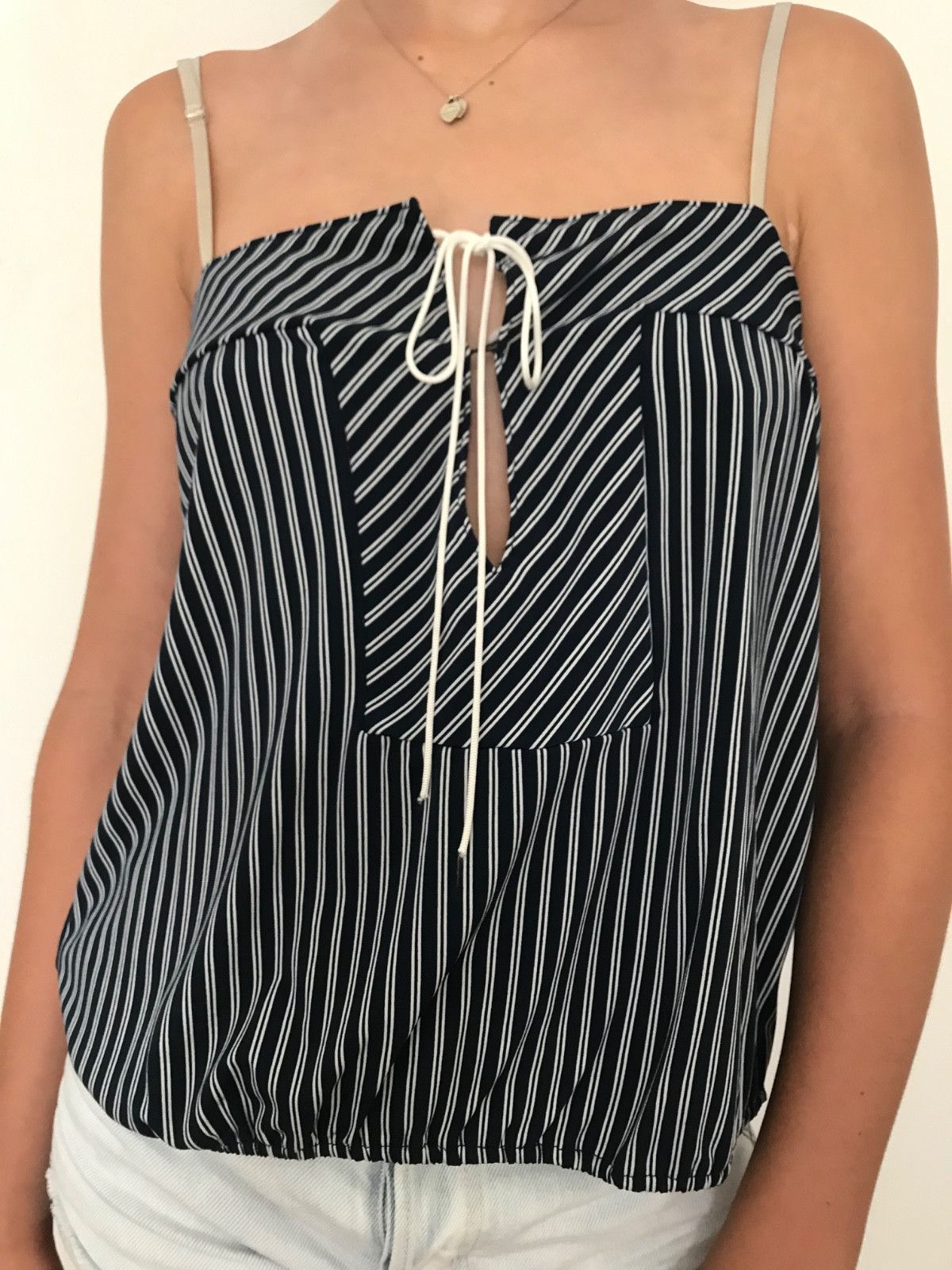 Other Bebe Sydney Striped Spaghetti Strap Camisole Tank Size M / US 6-8 / IT 42-44 - 2 Thumbnail
