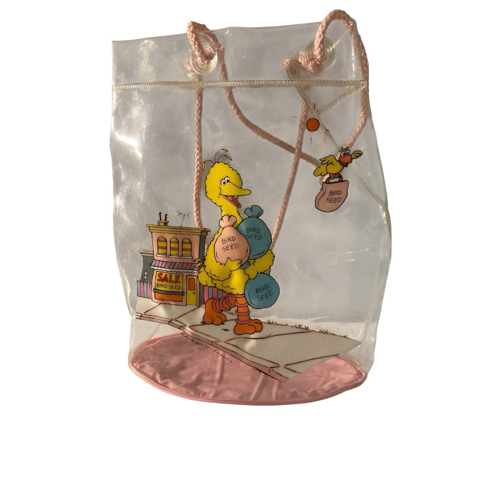 Other Rare! Clear Big Bird Bird Seed Bag Purse 10” L 8” W Size ONE SIZE - 1 Thumbnail