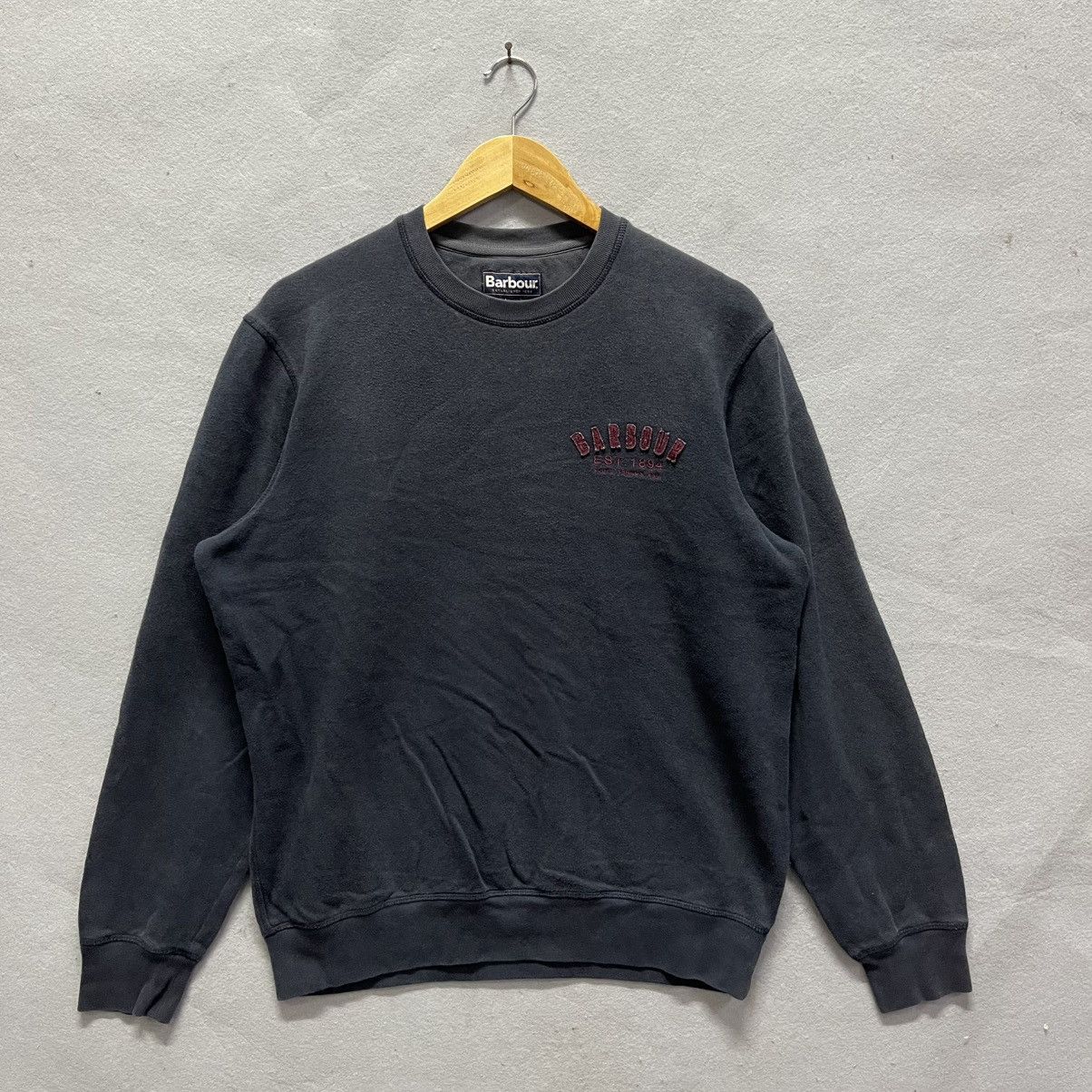 Barbour Barbour Embroidered Logo Sweatshirt – Faded Black Size US M / EU 48-50 / 2 - 1 Thumbnail