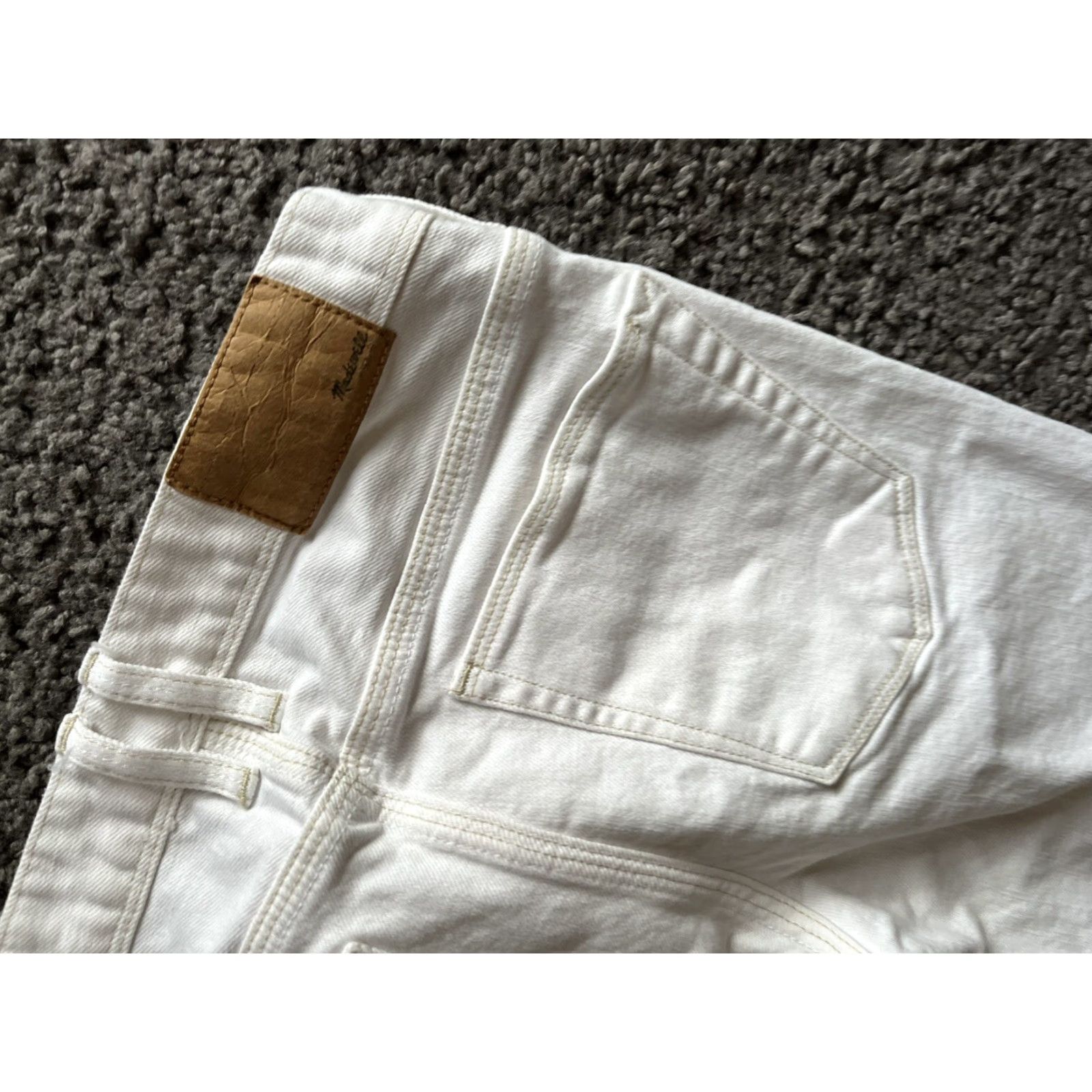 Madewell Madewell White Rail Straight Leg Denim Jeans Women Sz 24x32 Size 42" / US 20 - 5 Thumbnail