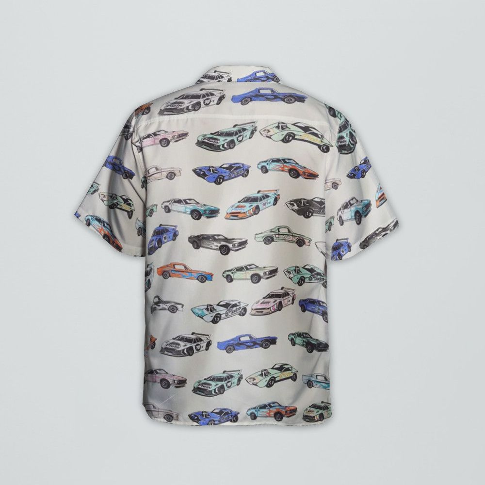 Designer Cars Racing Bowling Shirt Size US M / EU 48-50 / 2 - 3 Thumbnail