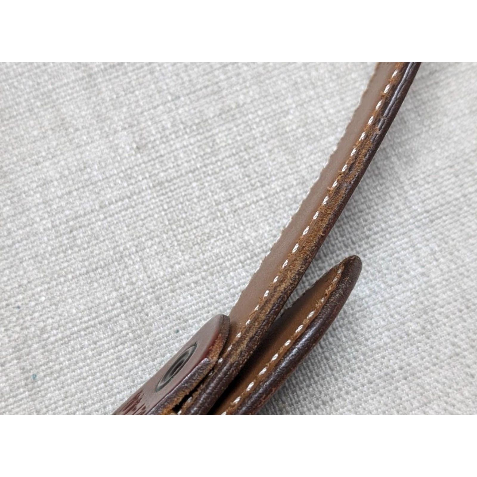 Vintage VINTAGE AKER belt WESTERN Belt 42 brown leather USA made mens thick holster buckle Size 42 - 5 Thumbnail