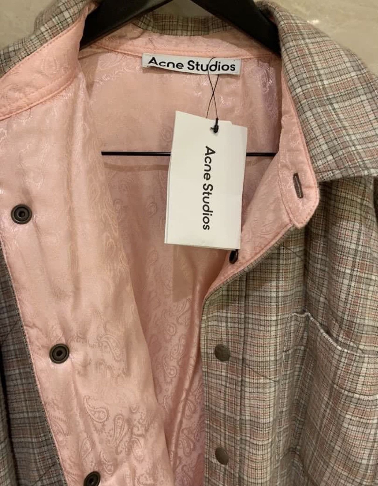 Acne Studios ACNE STUDIOS PADDED CHECKERED SHIRT JACKET Size US M / EU 48-50 / 2 - 3 Thumbnail