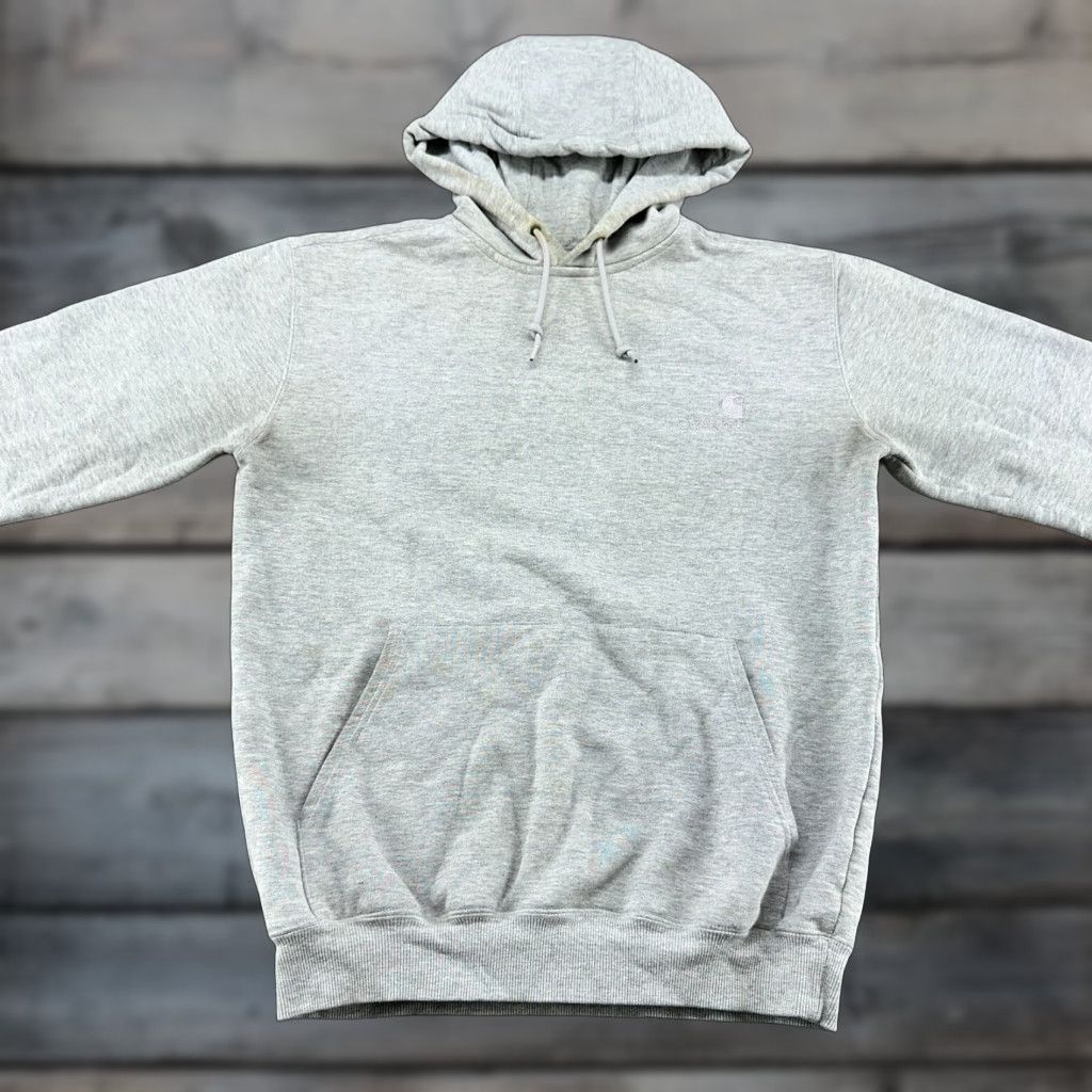 Carhartt VINTAGE Carhartt Hoodie Mens Small Grey Pullover Cotton Heather Y2K Size US S / EU 44-46 / 1 - 1 Thumbnail