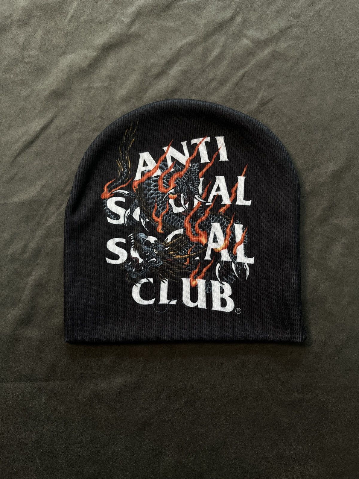 Japanese Brand Anti Social Socail Club ASSC Quivering Liquids Beanie OS BLK Size ONE SIZE - 1 Thumbnail