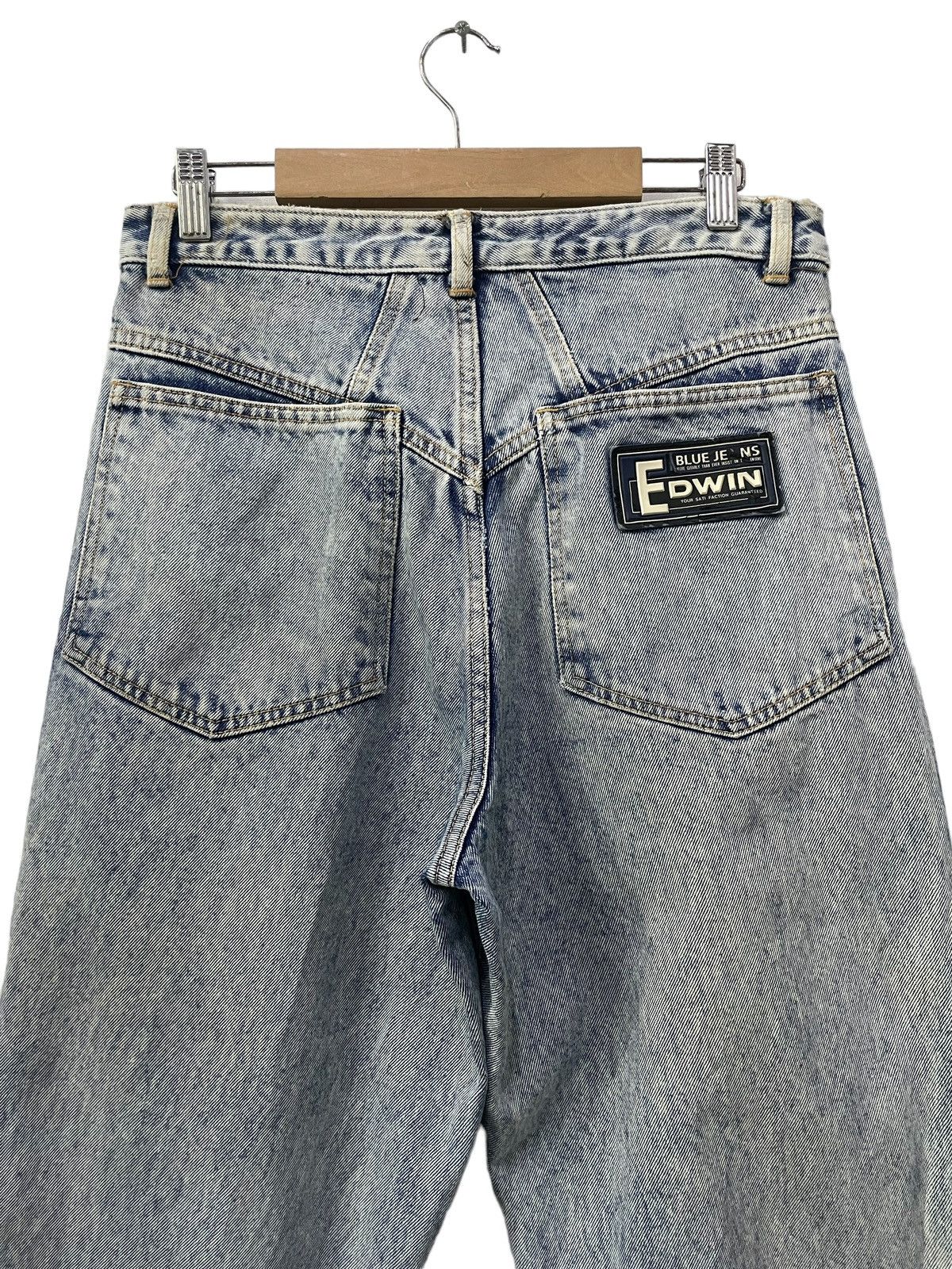 Edwin × Japanese Brand × Vintage Vintage 90s Edwin Big Tab Baggy Stone Wash Jeans Size US 30 / EU 46 - 10 Thumbnail