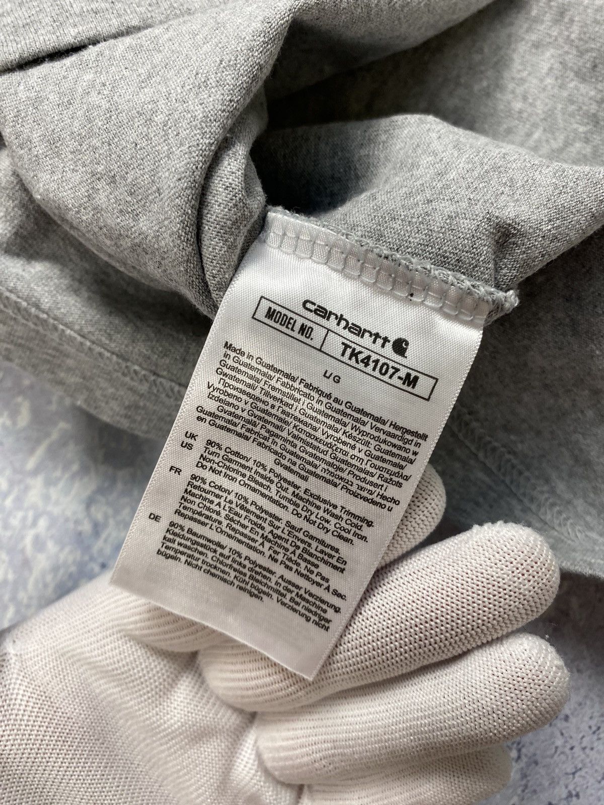 Carhartt × Carhartt Wip Carhartt Men’s Grey Sweatshirt with big logo Size US L / EU 52-54 / 3 - 14 Thumbnail