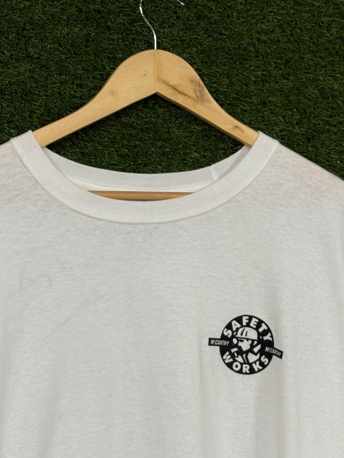 Vintage Vintage Mccarthy Union Saftey Construction Work Wear T Shirt Size US XL / EU 56 / 4 - 3 Thumbnail
