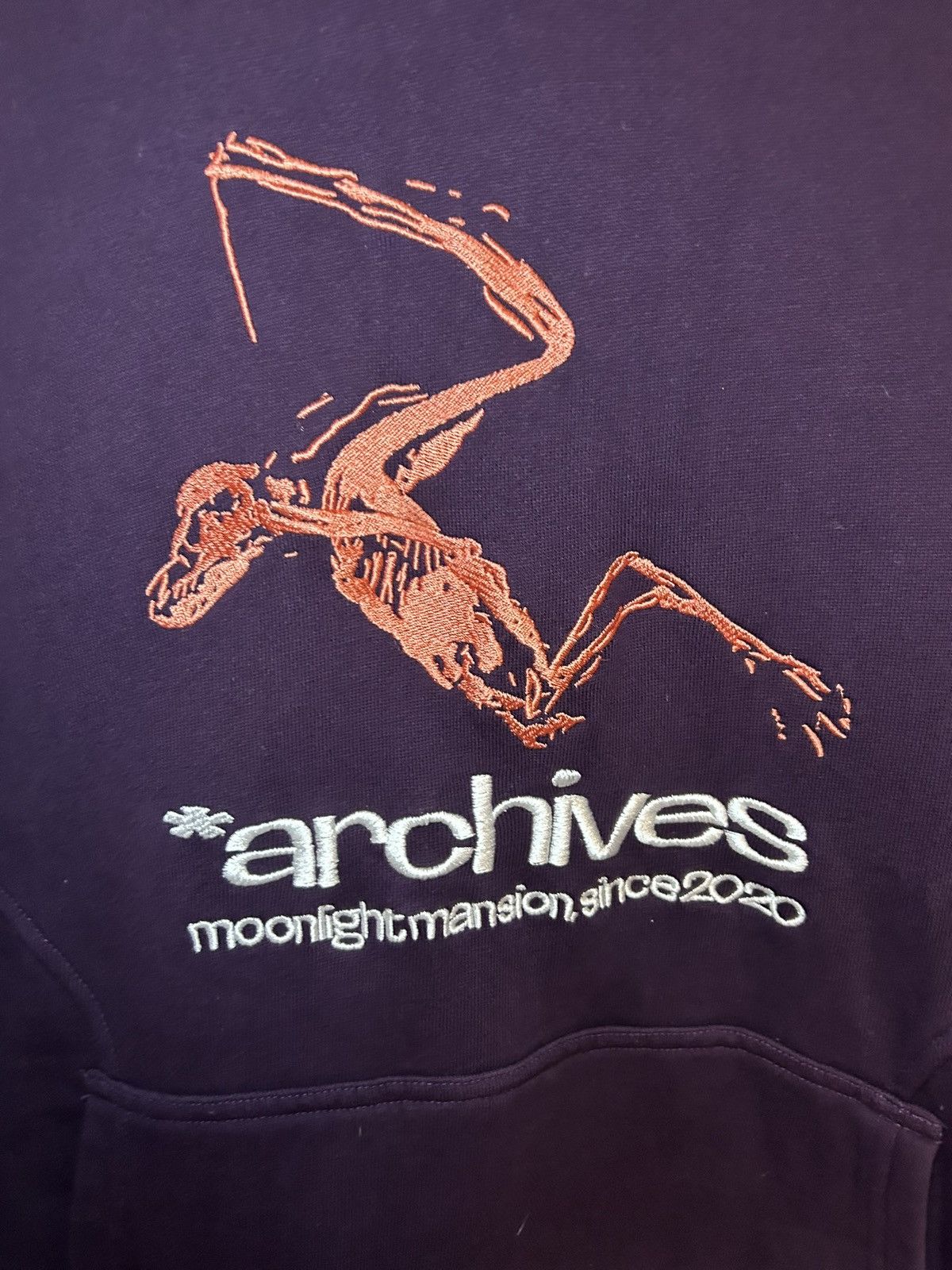 Designer Moonlight Mansion “archives” cropped boxy pullover hoodie Size US XL / EU 56 / 4 - 4 Thumbnail