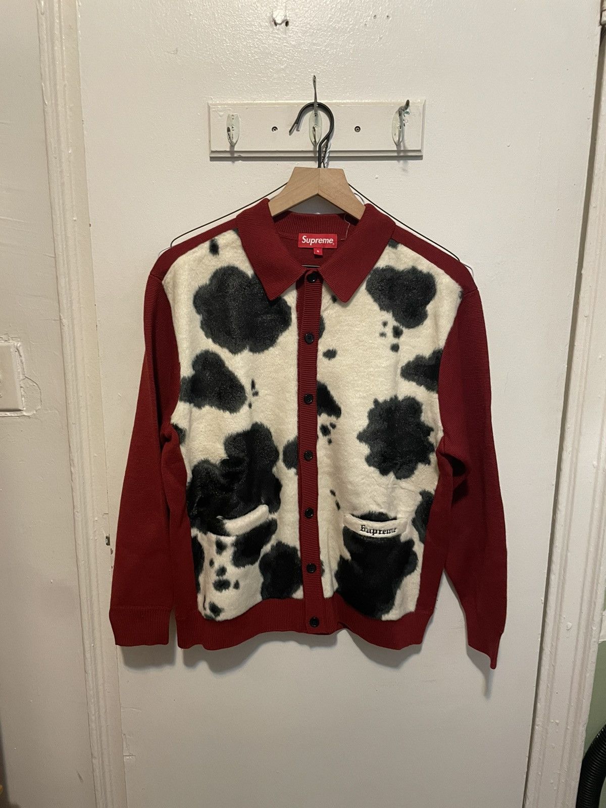 Supreme Supreme Cow Print Cardigan | Grailed