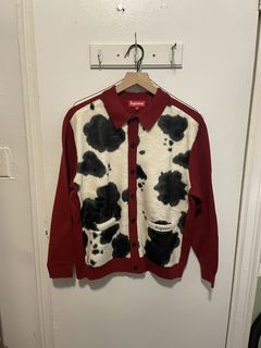 Supreme Cow Print Cardigan | Grailed