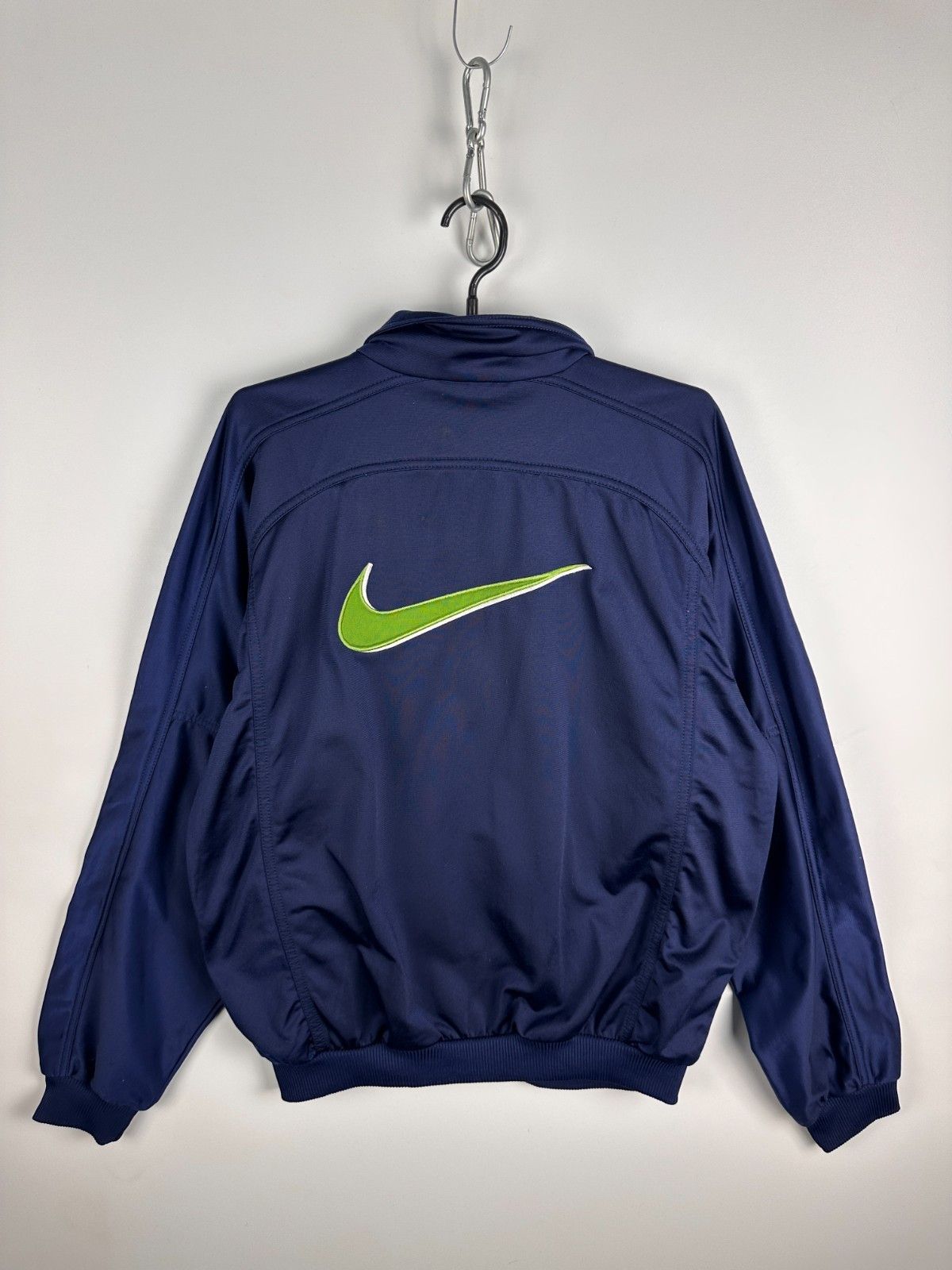 Nike Vintage Nike 90s Track Jacket Windbreaker Navy Mens Size M Size US M / EU 48-50 / 2 - 1 Thumbnail