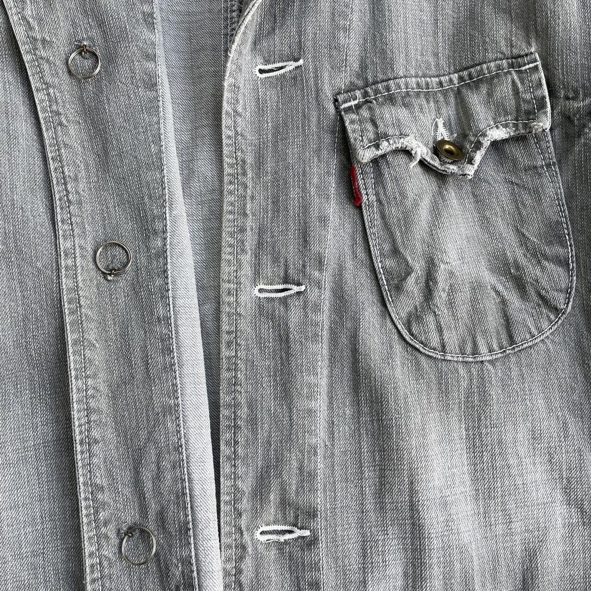 Levi's × Levi's Vintage Clothing Vintage Levis Denim Redloop Grey workers Jacket Size L / US 10 / IT 46 - 18 Thumbnail