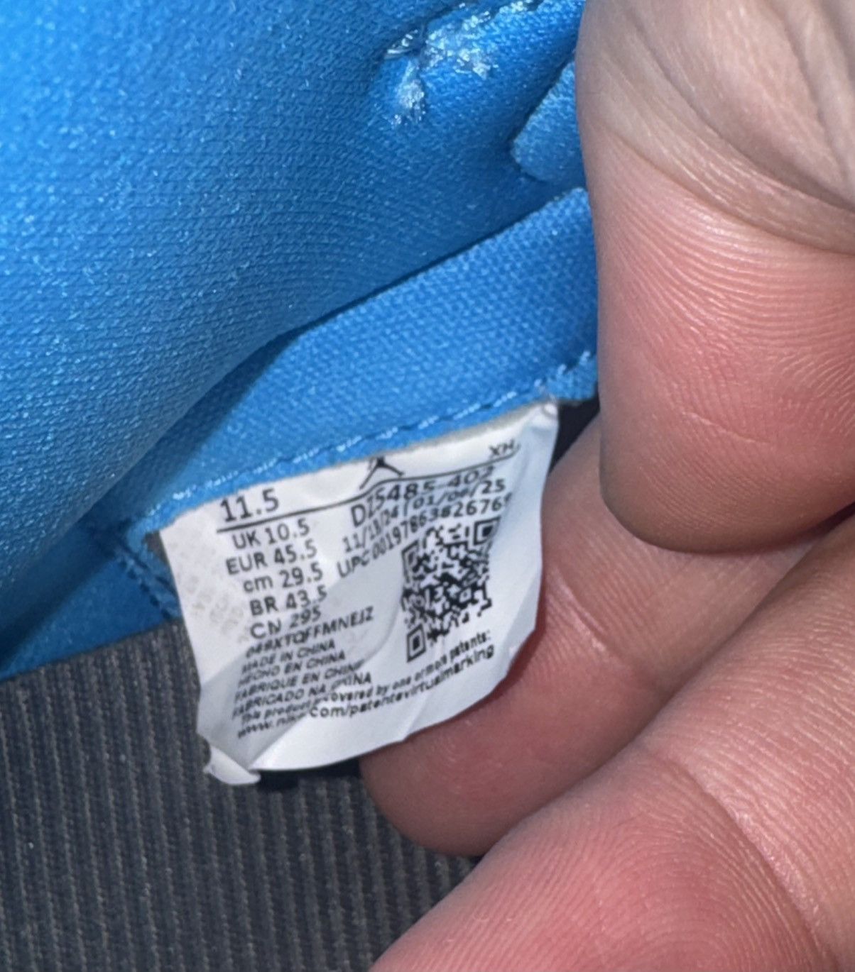 Jordan Brand Air Jordan 1 UNC sz.11.5 (2025) Size US 11.5 / EU 44-45 - 6 Thumbnail