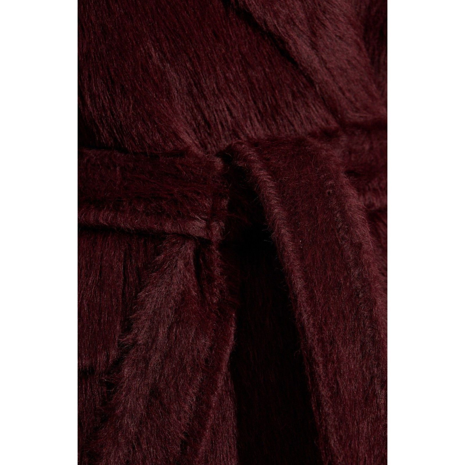 Max Mara MAX MARA Albata Burgundy Alpaca Long Coat New & Authentic (W Size XS / US 0-2 / IT 36-38 - 2 Thumbnail