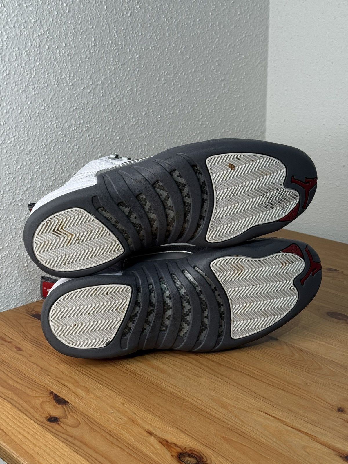 Jordan Brand × Nike Nike Air Jordan 12 Retro White Dark Grey Size US 14 / EU 47 - 7 Thumbnail