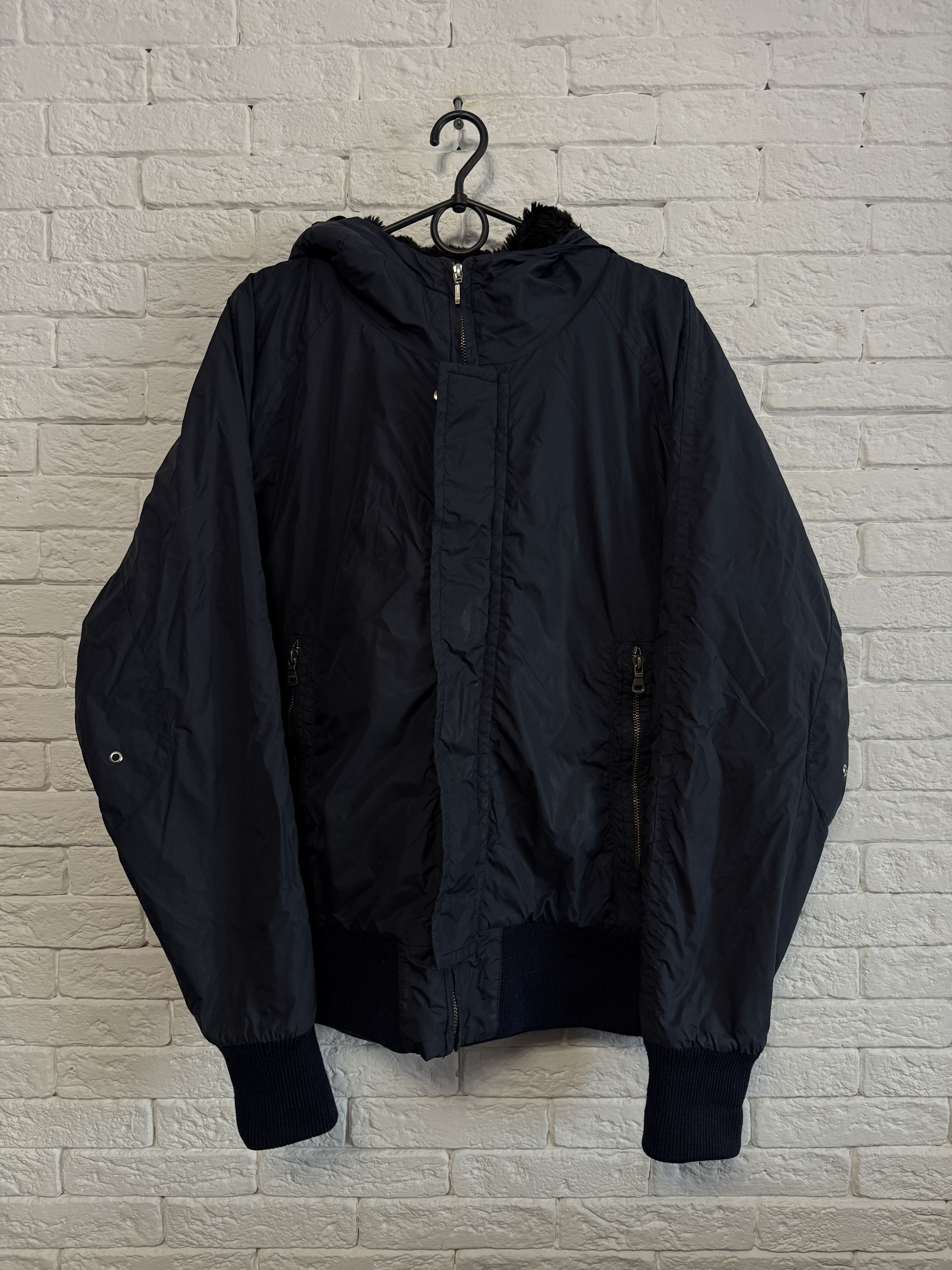 Hugo Boss Hugo Boss Bomber Fur Hood Y2K Rare Sz L Size US L / EU 52-54 / 3 - 1 Thumbnail
