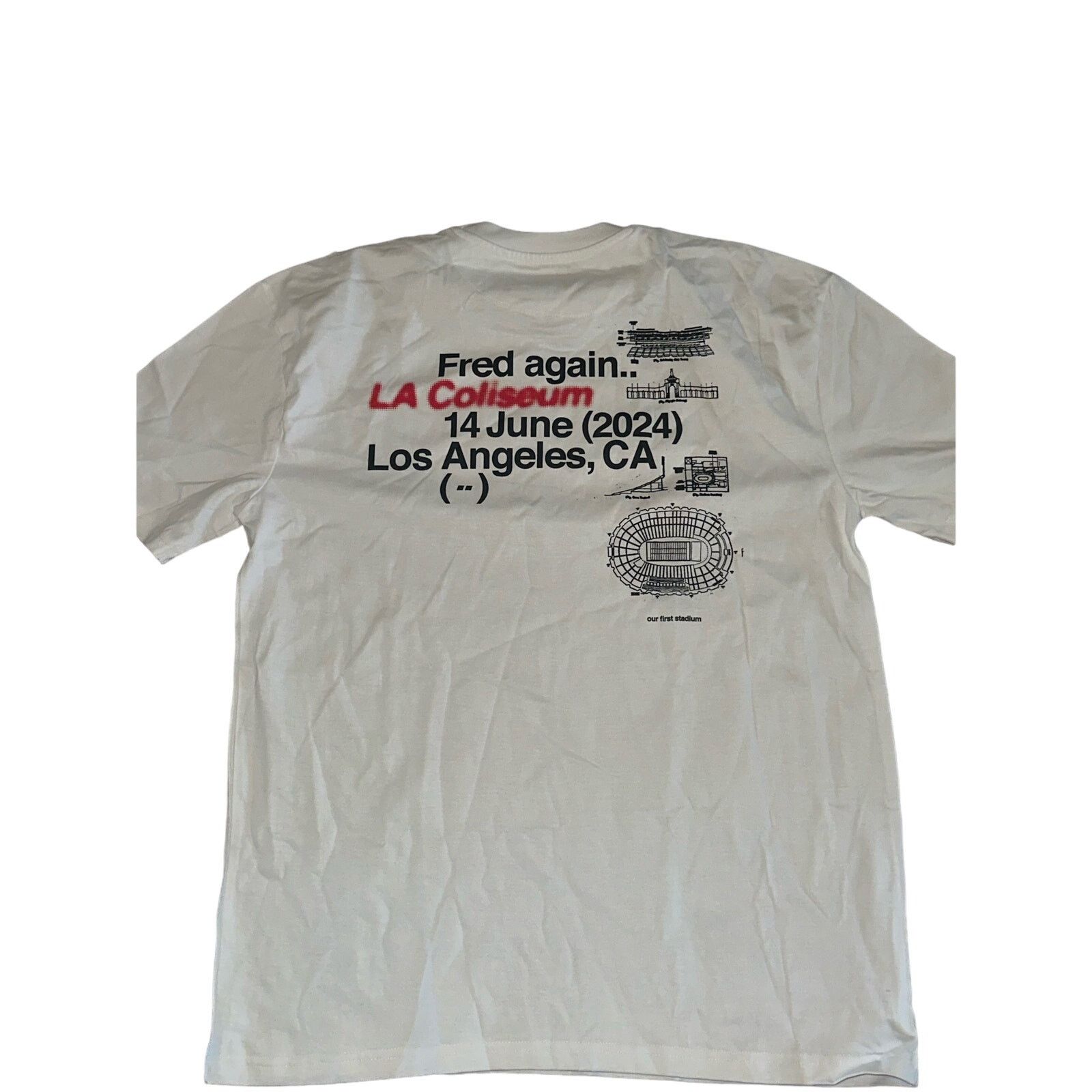 Band Tees Fred Again Coliseum Tee *DEFECT* Size US M / EU 48-50 / 2 - 2 Thumbnail