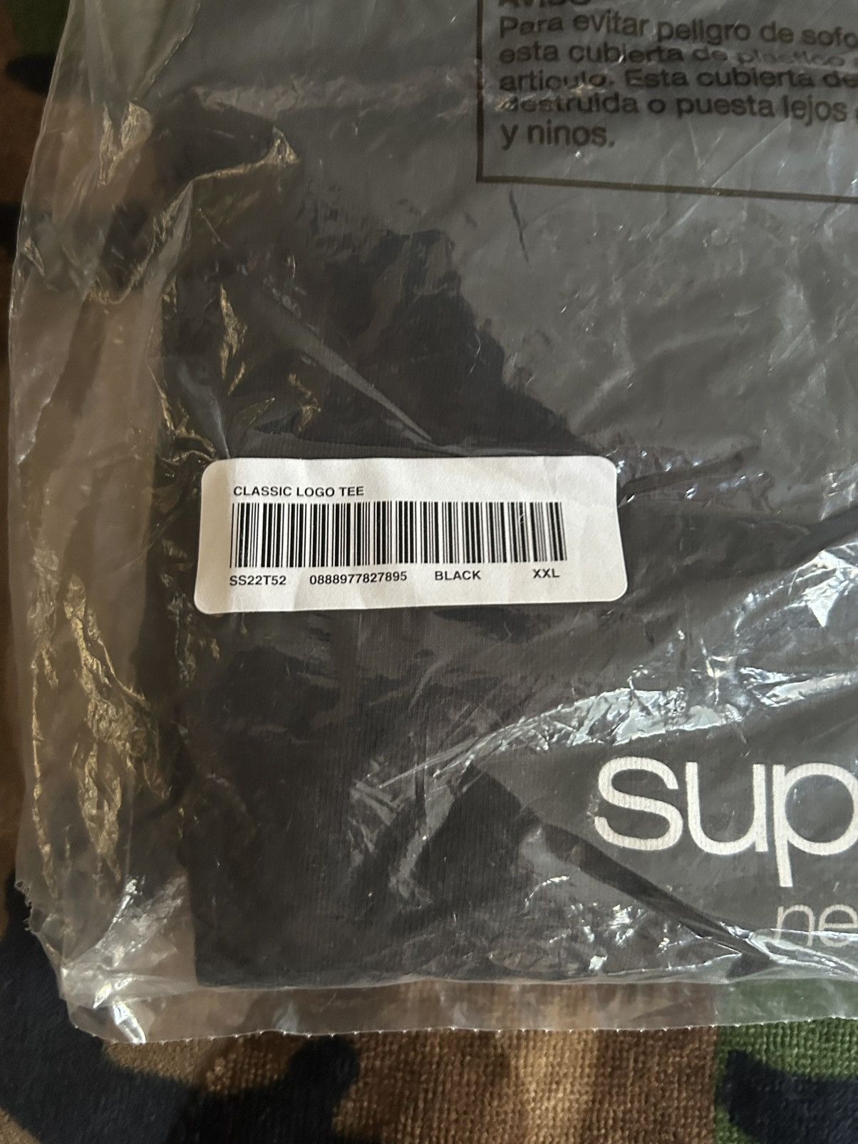 Supreme Supreme Classic Logo Tee Black XXL SS22 Size US XXL / EU 58 / 5 - 3 Thumbnail