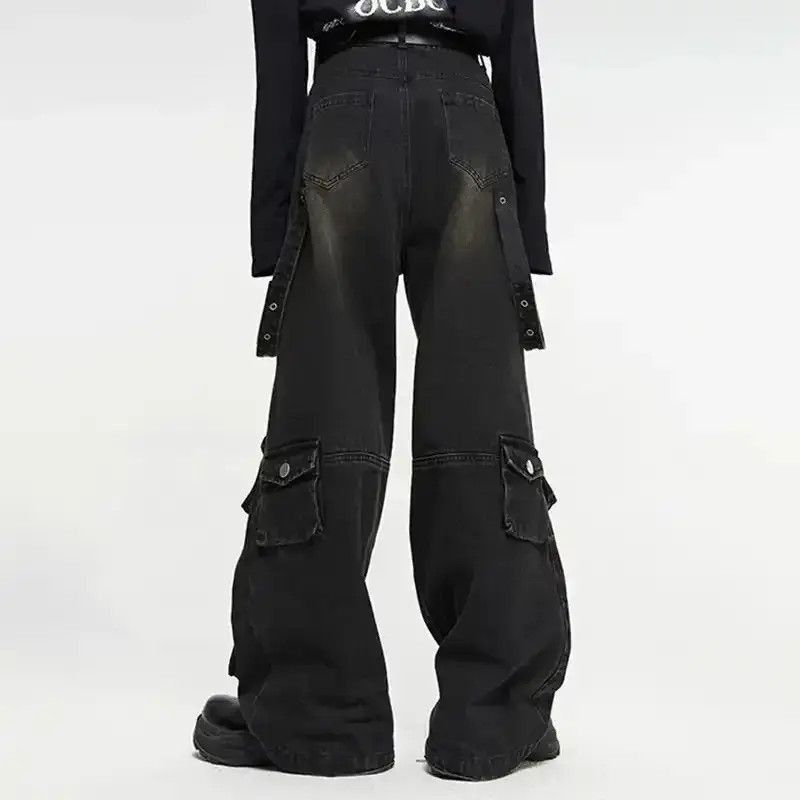 Japanese Brand Straight Techwear Denim Handsome Pants Size US 32 / EU 48 - 4 Thumbnail