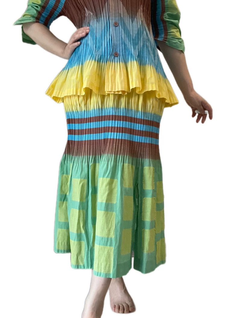 Issey Miyake Issey Miyake Green pleated top Size M / US 6-8 / IT 42-44 - 3 Thumbnail
