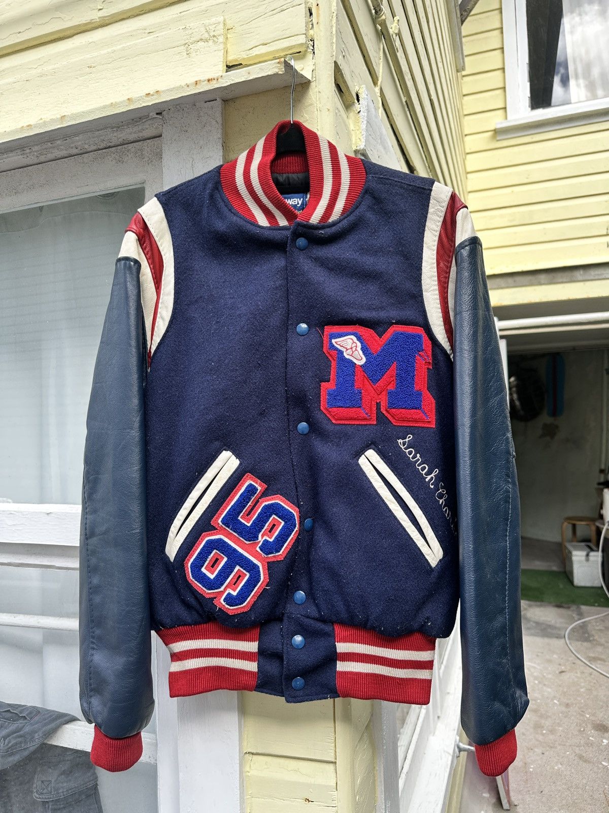 Holloway × Vintage Genuine Vintage USA “Monarchs” Cheerleader Letterman Jacket Size S / US 4 / IT 40 - 7 Thumbnail