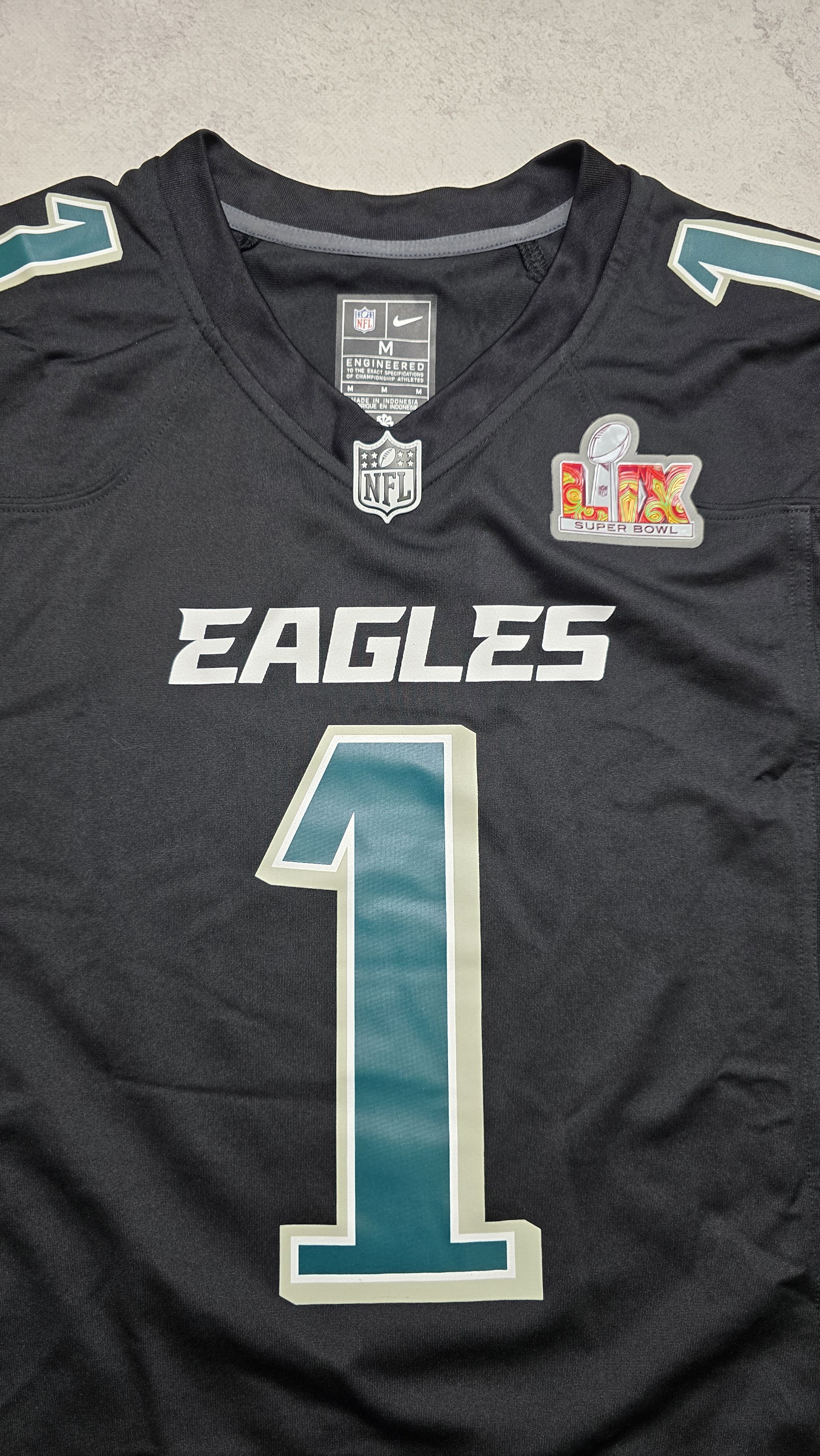 Nike Jalen Hurts #1 Eagles Nike Super Bowl LIX Champions Jersey Size US M / EU 48-50 / 2 - 10 Thumbnail