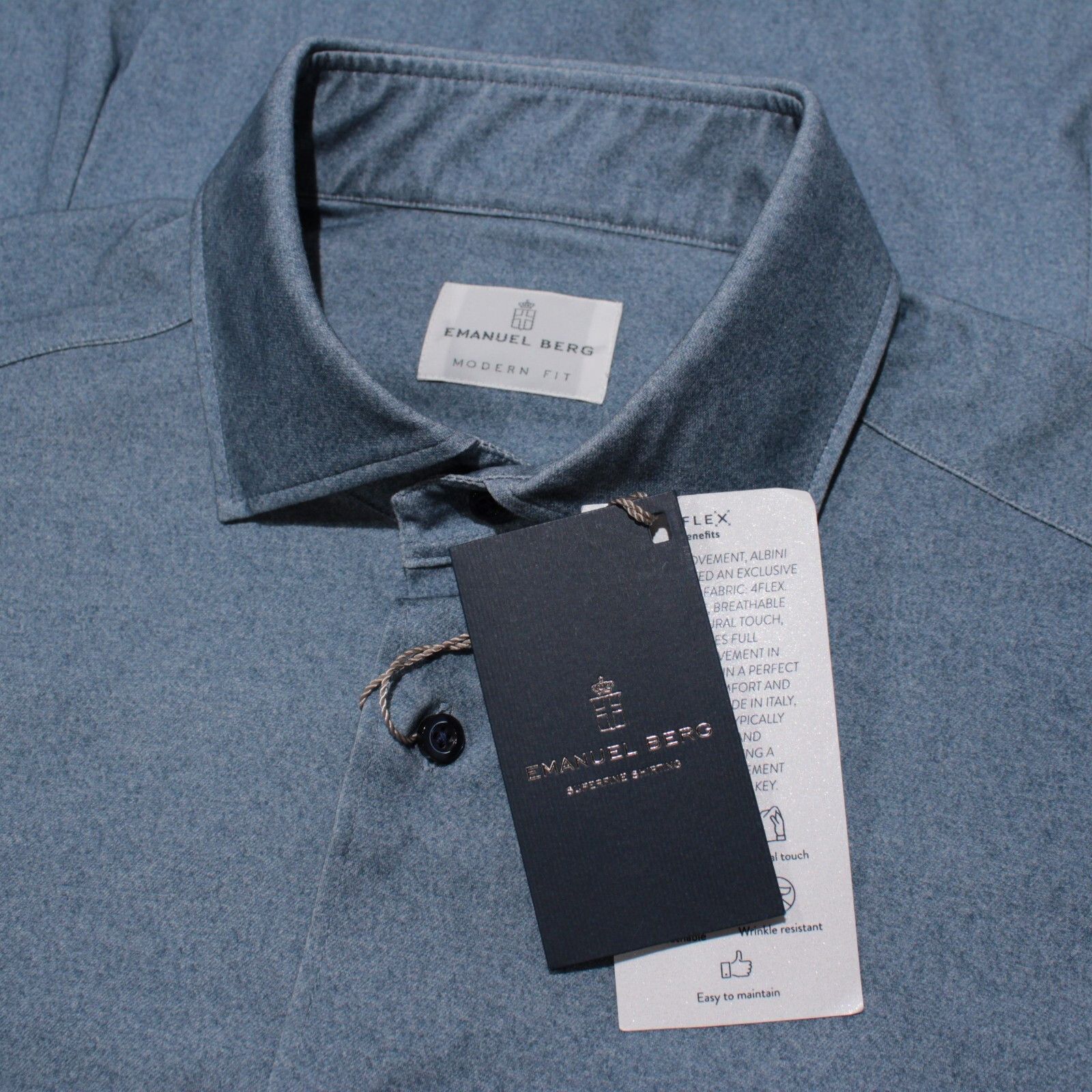 Other Emanuel Berg New with tags Shirt Size L US In Blue Size US L / EU 52-54 / 3 - 1 Thumbnail