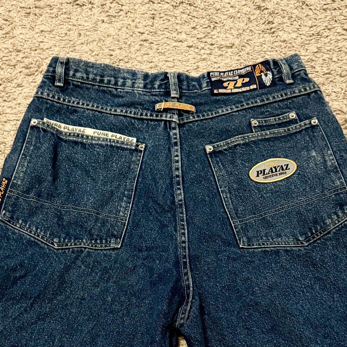 Vintage VINTAGE PURE PLAYAZ BAGGY JEAN SHORTS! Size US 36 / EU 52 - 6 Thumbnail